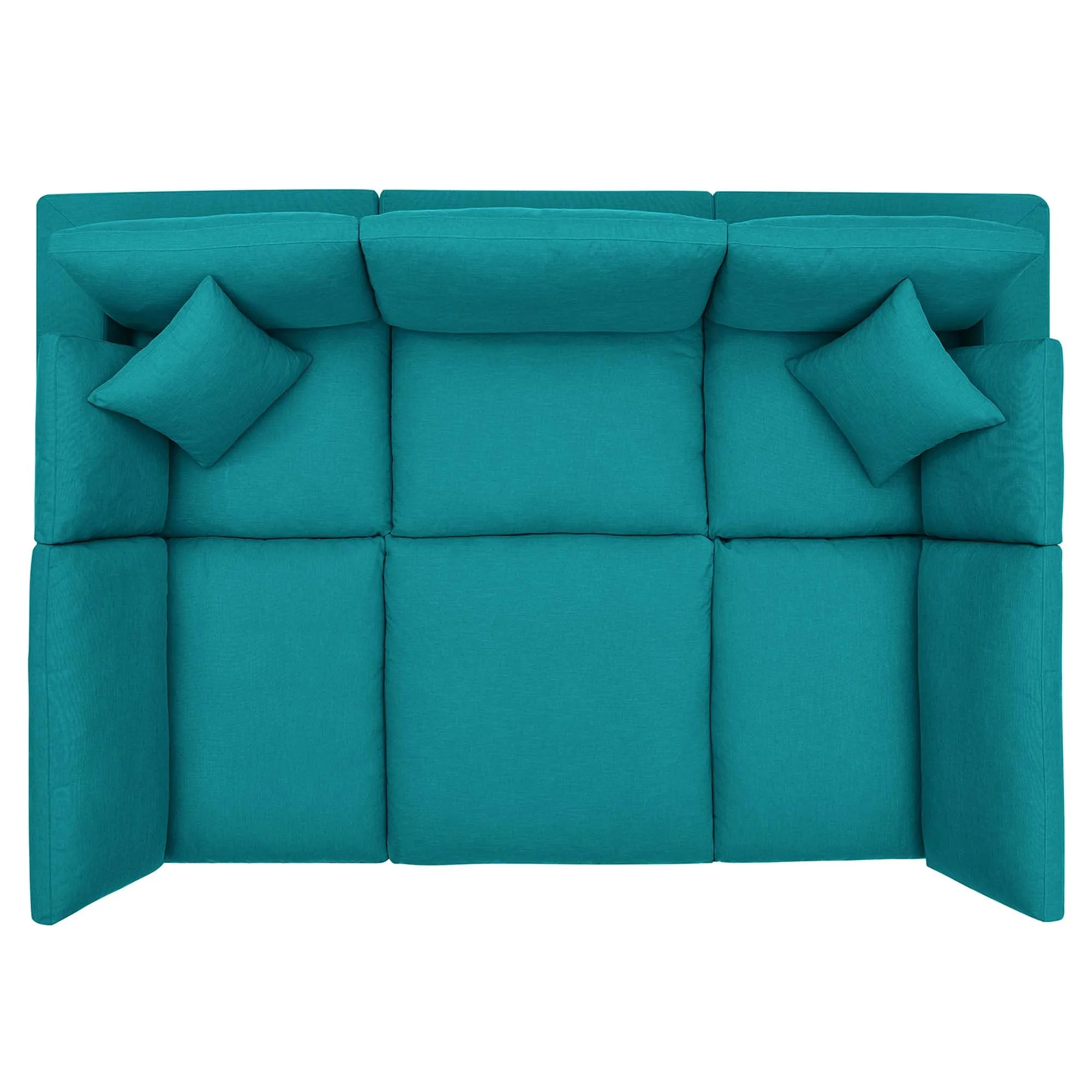 Commix 6-Piece Down Filled Overstuffed Sectional Sofa by Modway