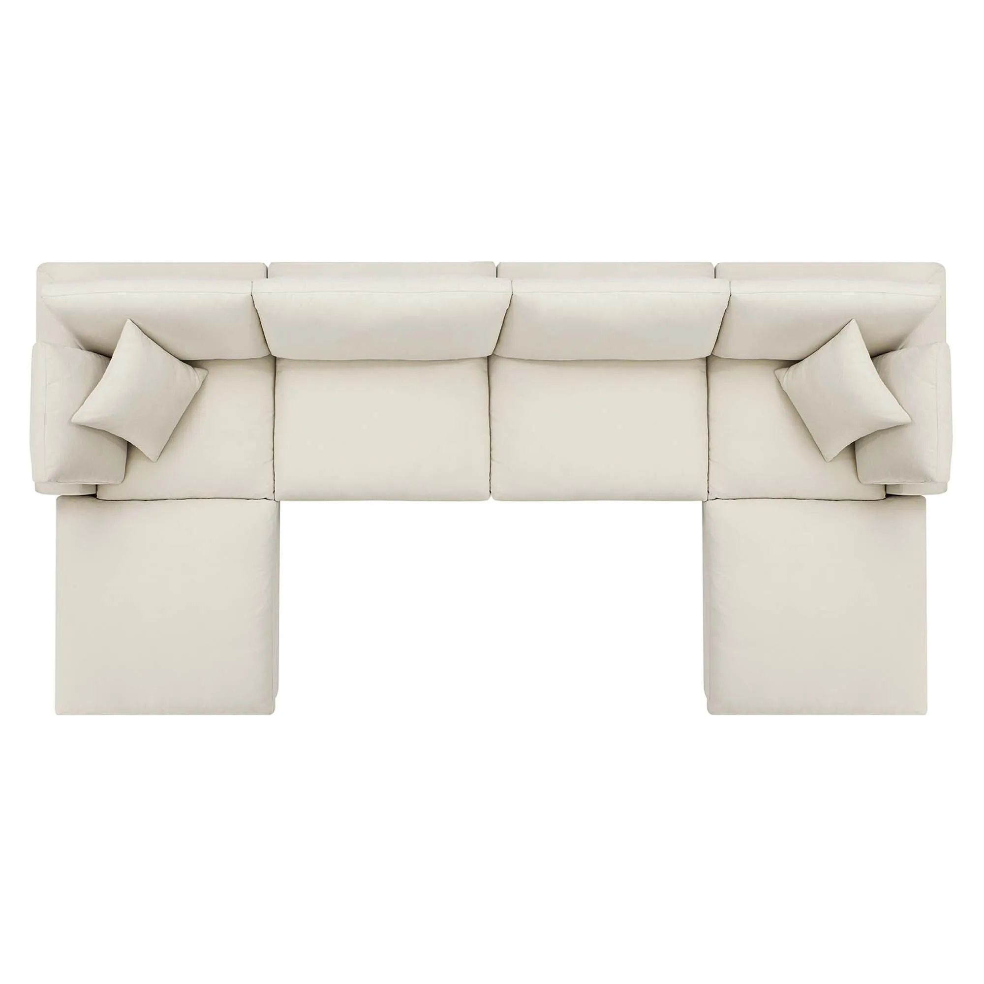 Commix 6-Piece Down Filled Overstuffed Sectional Sofa by Modway