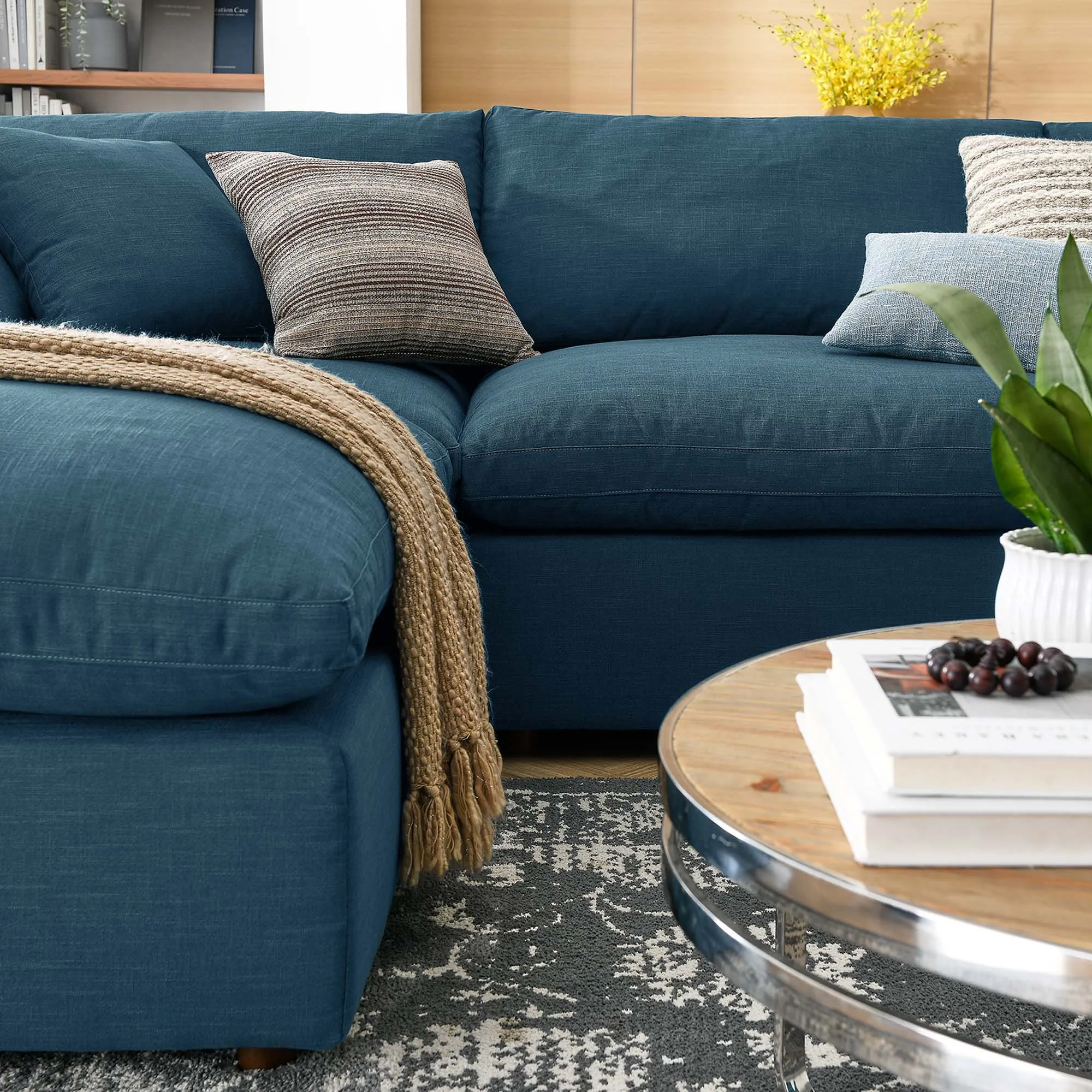 Commix 6-Piece Down Filled Overstuffed Sectional Sofa by Modway