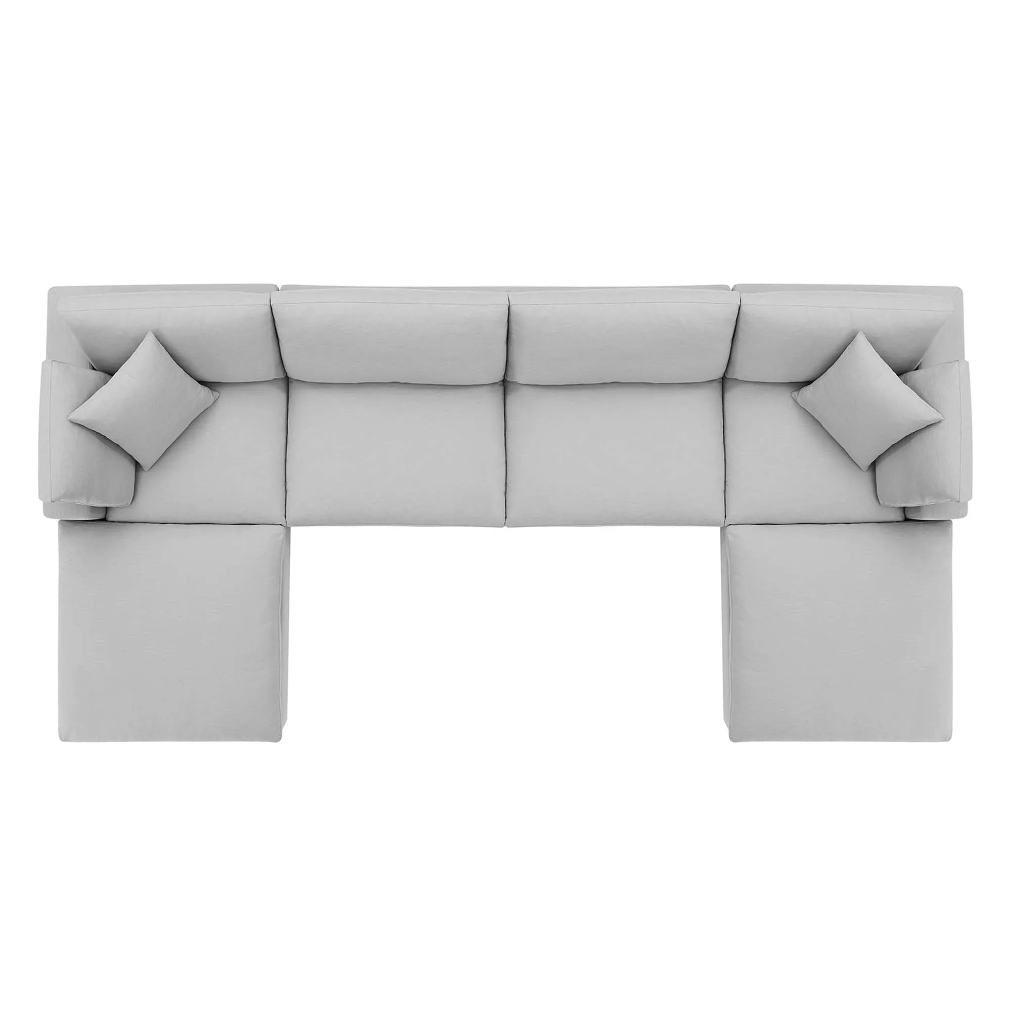 Commix 6-Piece Down Filled Overstuffed Sectional Sofa by Modway