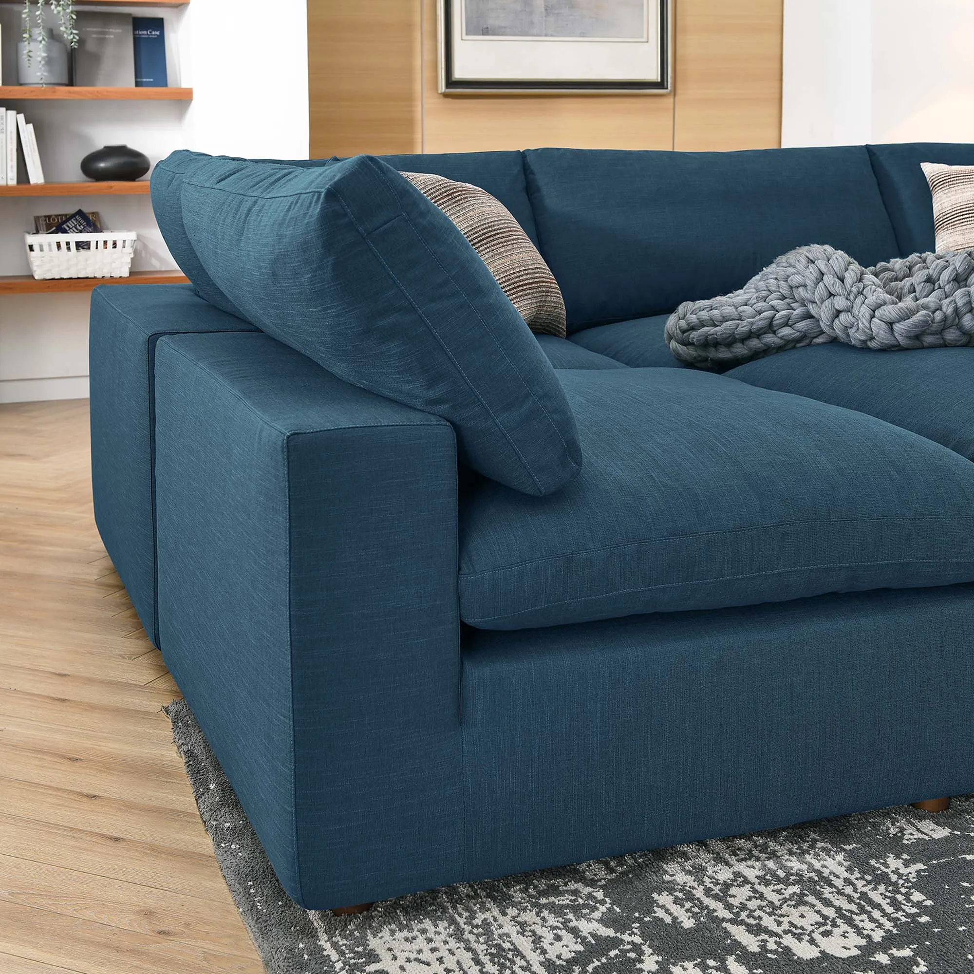 Commix 6-Piece Down Filled Overstuffed Sectional Sofa by Modway