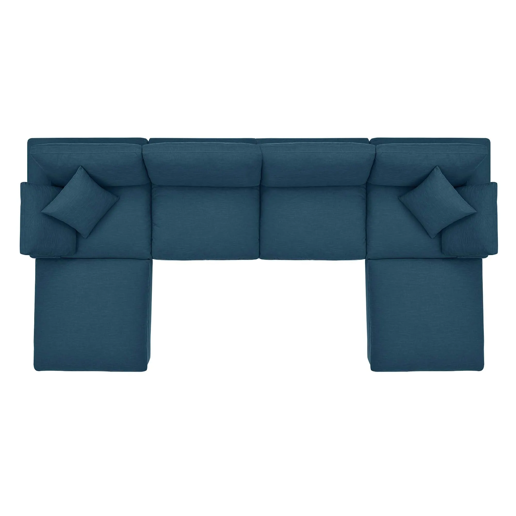 Commix 6-Piece Down Filled Overstuffed Sectional Sofa by Modway