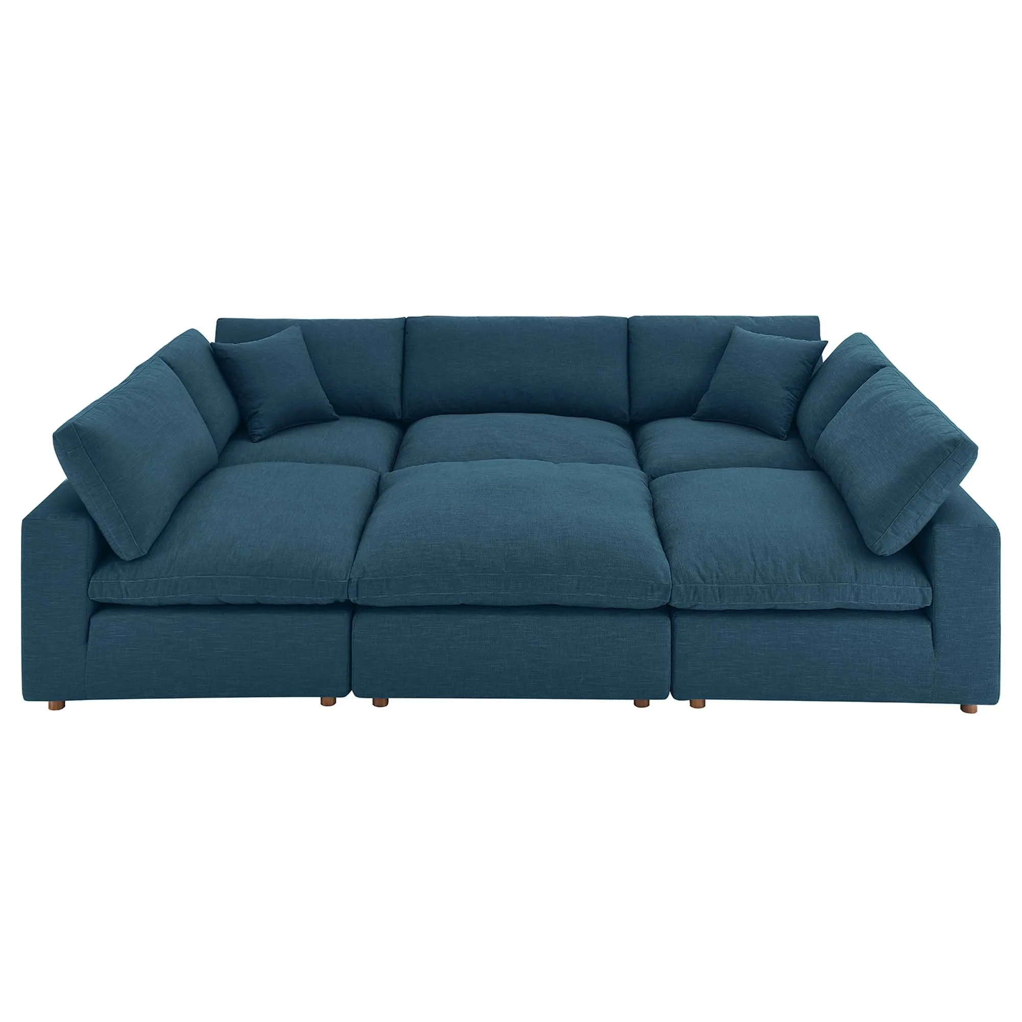 Commix 6-Piece Down Filled Overstuffed Sectional Sofa by Modway