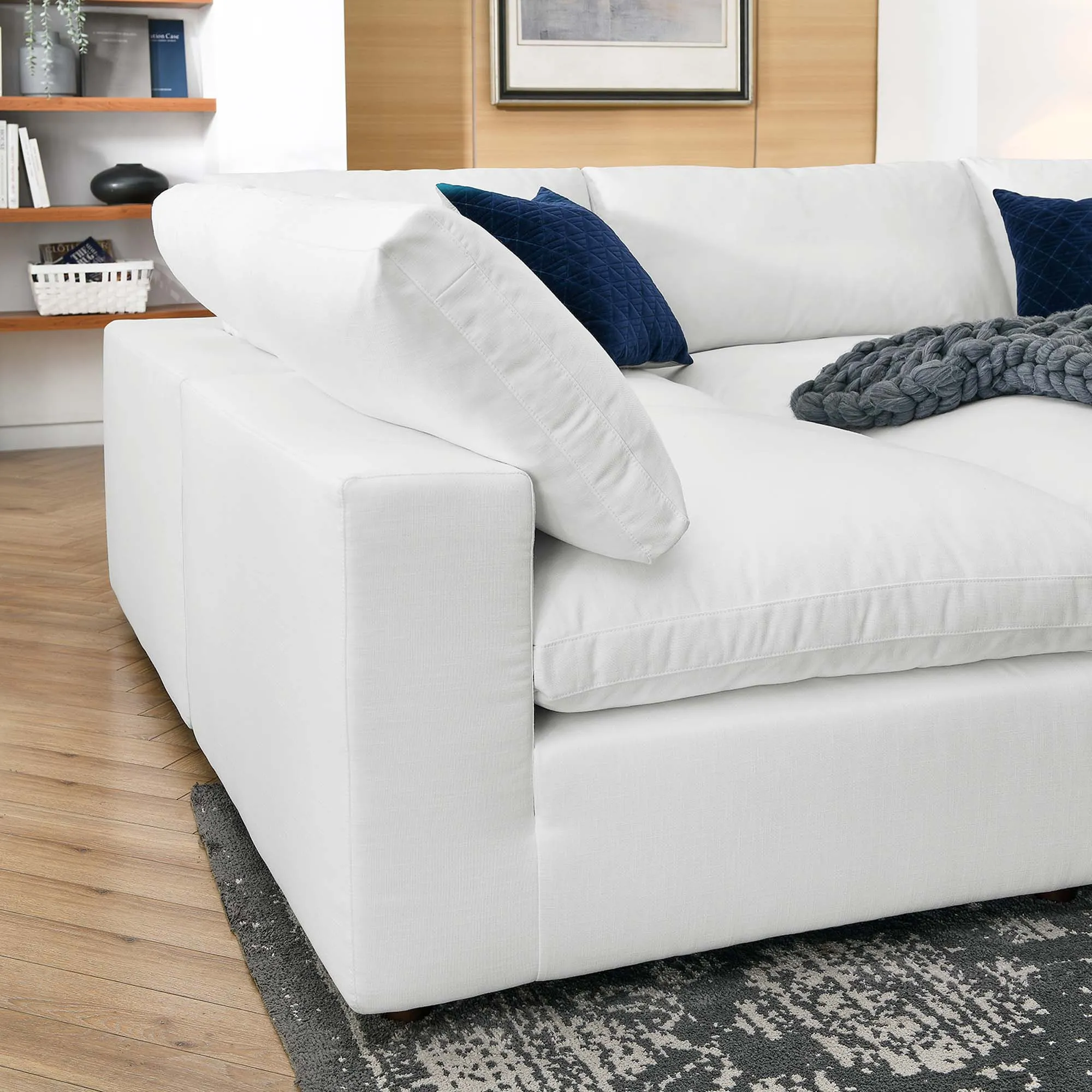 Commix 6-Piece Down Filled Overstuffed Sectional Sofa by Modway