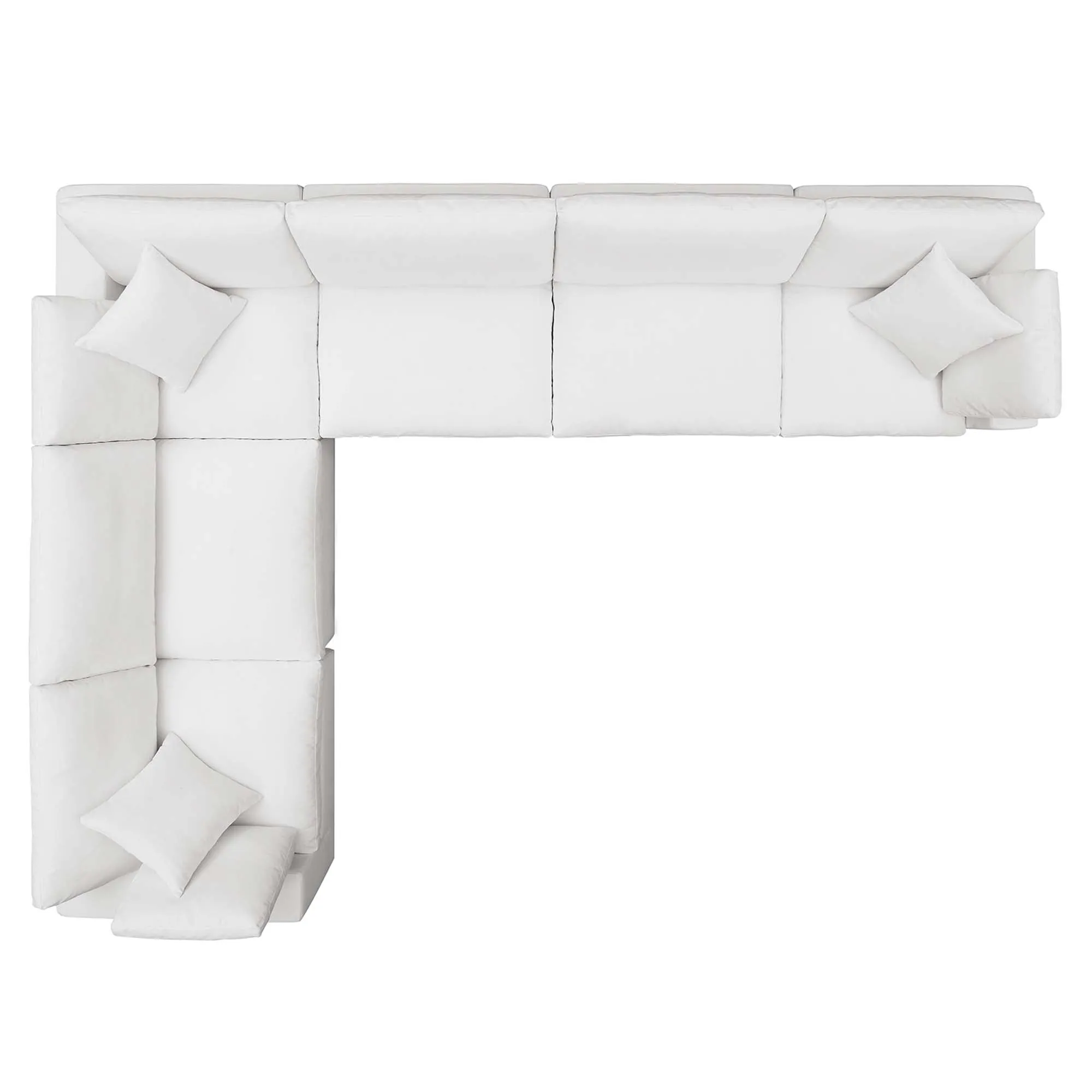 Commix 6 Piece Down Filled Overstuffed Sectional Sofa Set by Modway