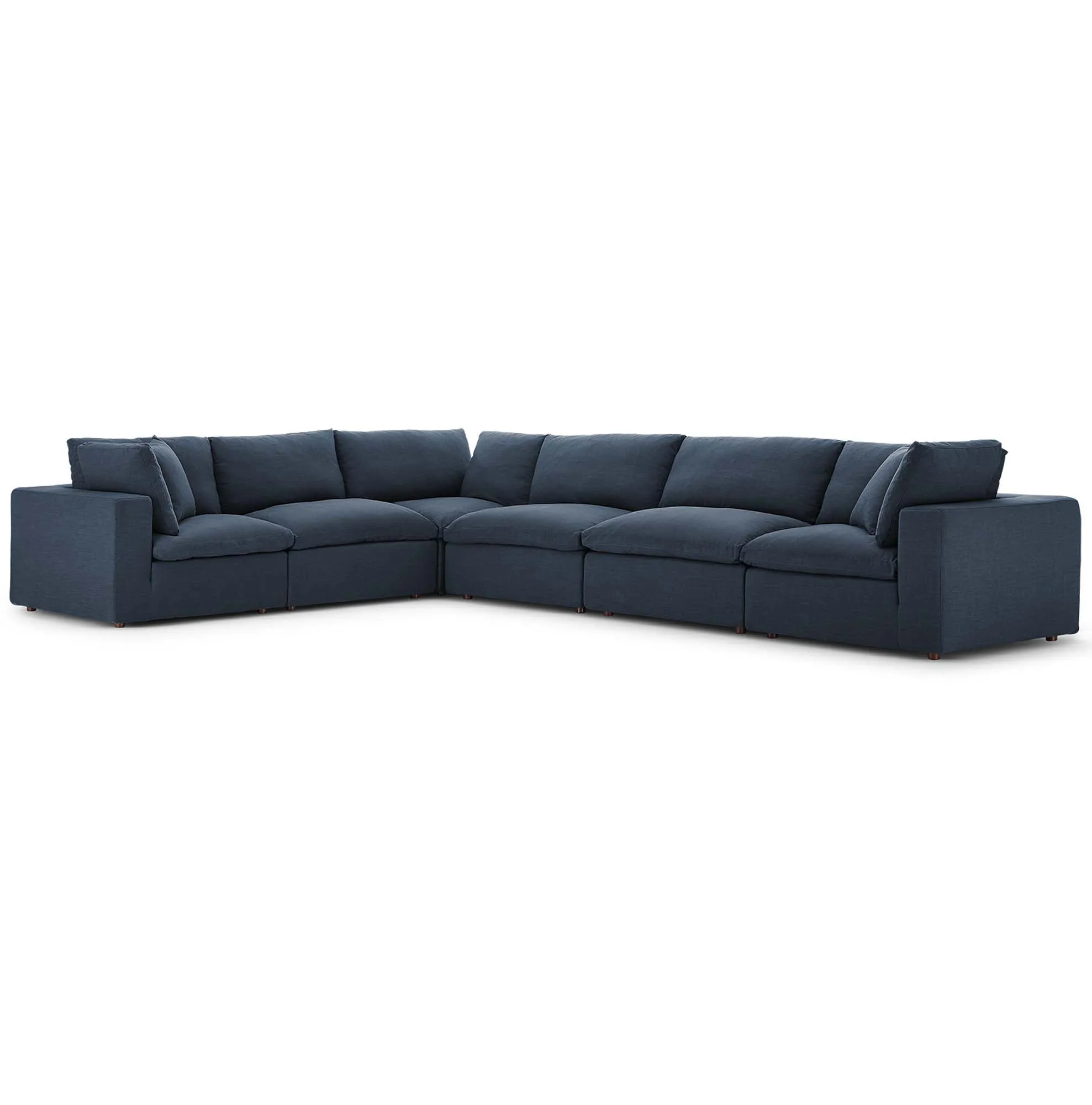 Commix 6 Piece Down Filled Overstuffed Sectional Sofa Set by Modway