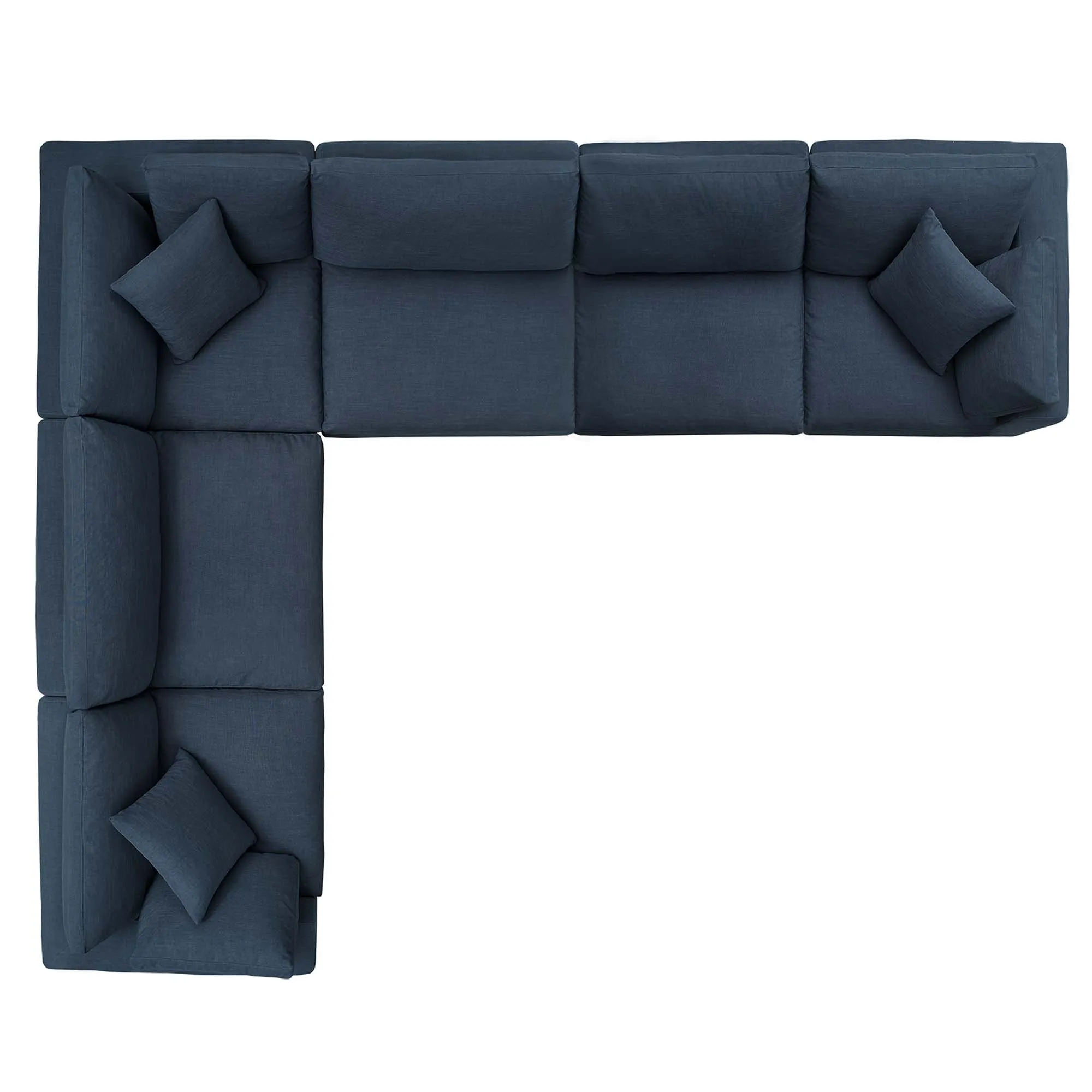 Commix 6 Piece Down Filled Overstuffed Sectional Sofa Set by Modway