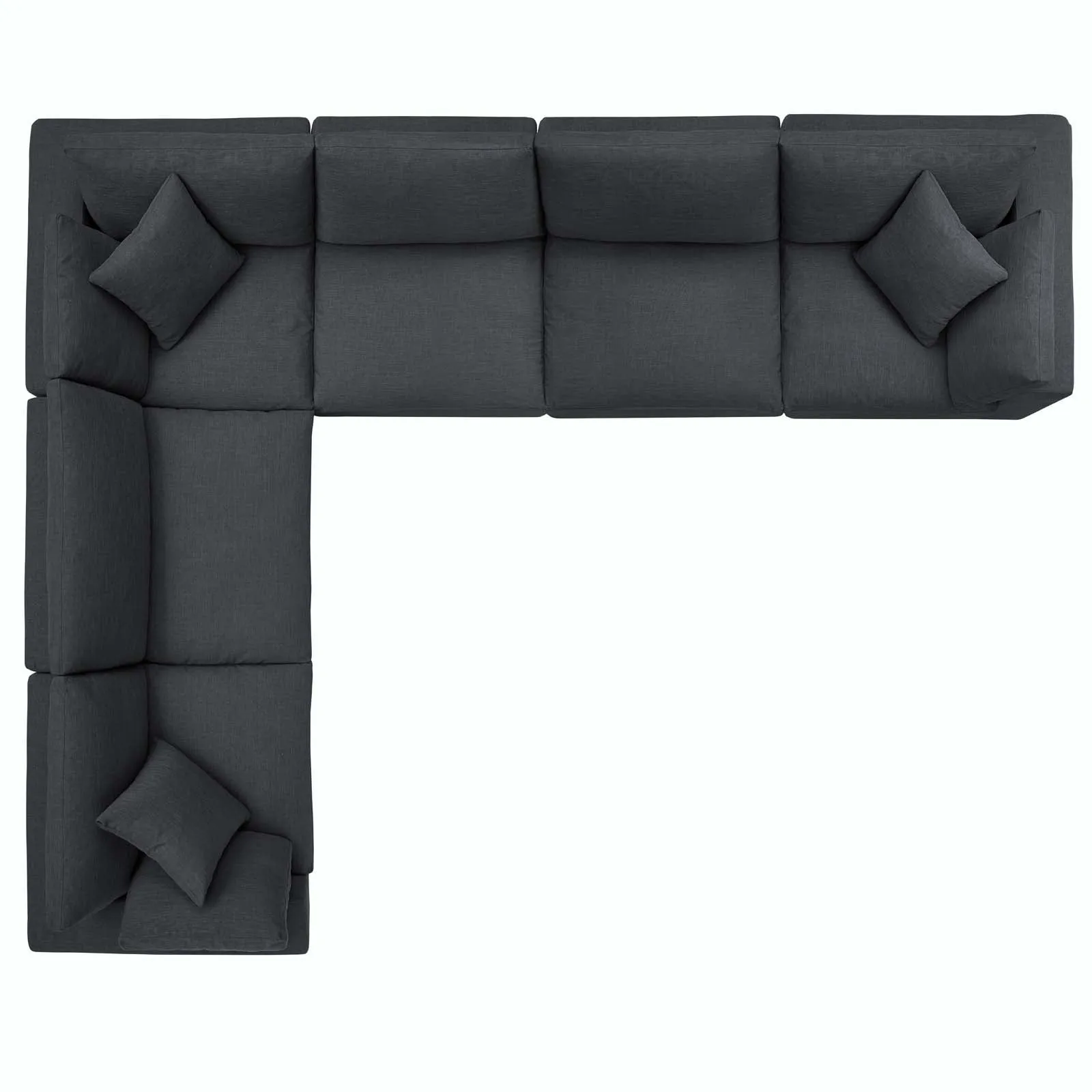 Commix 6 Piece Down Filled Overstuffed Sectional Sofa Set by Modway