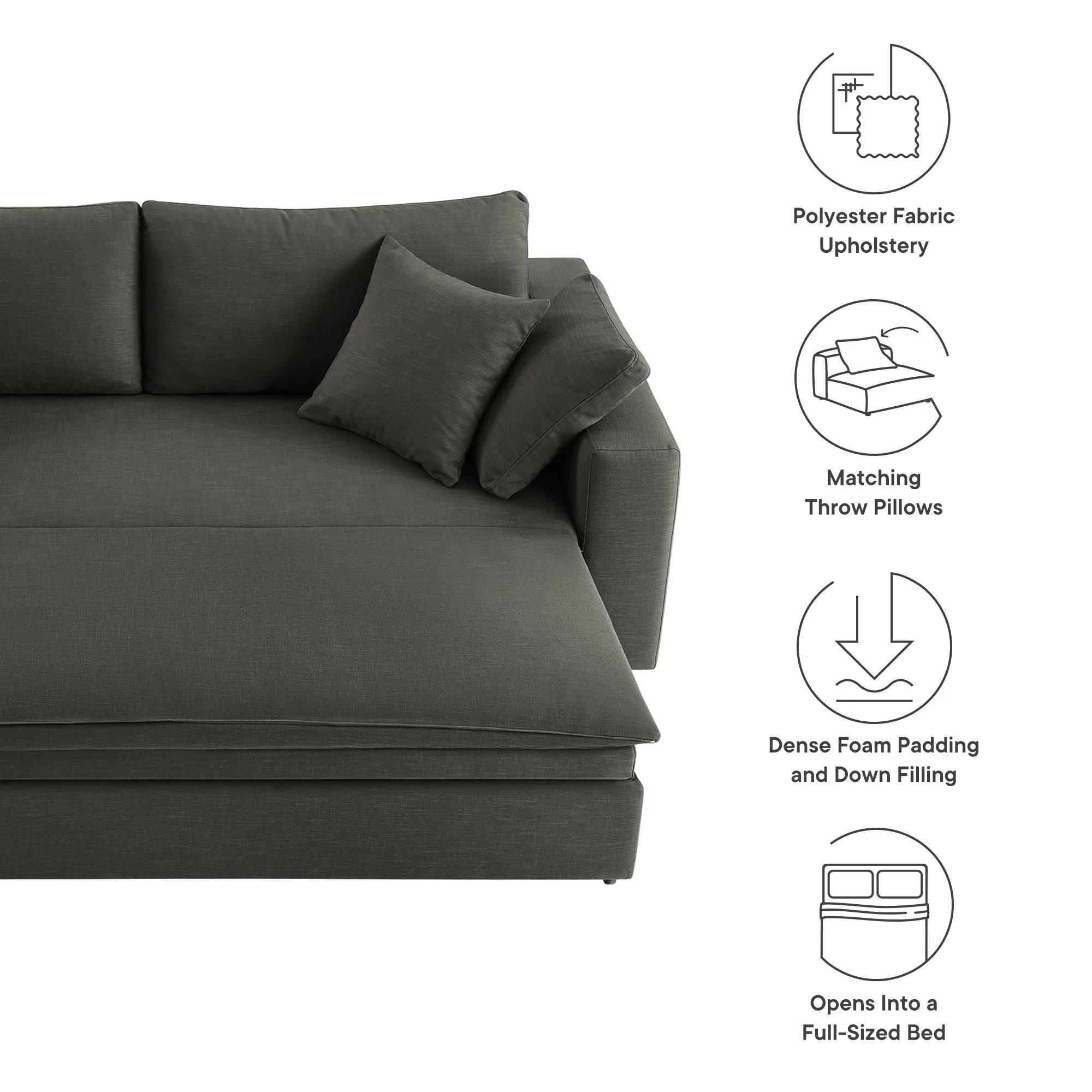 Commix Down Filled Overstuffed Sleeper Sofa by Modway
