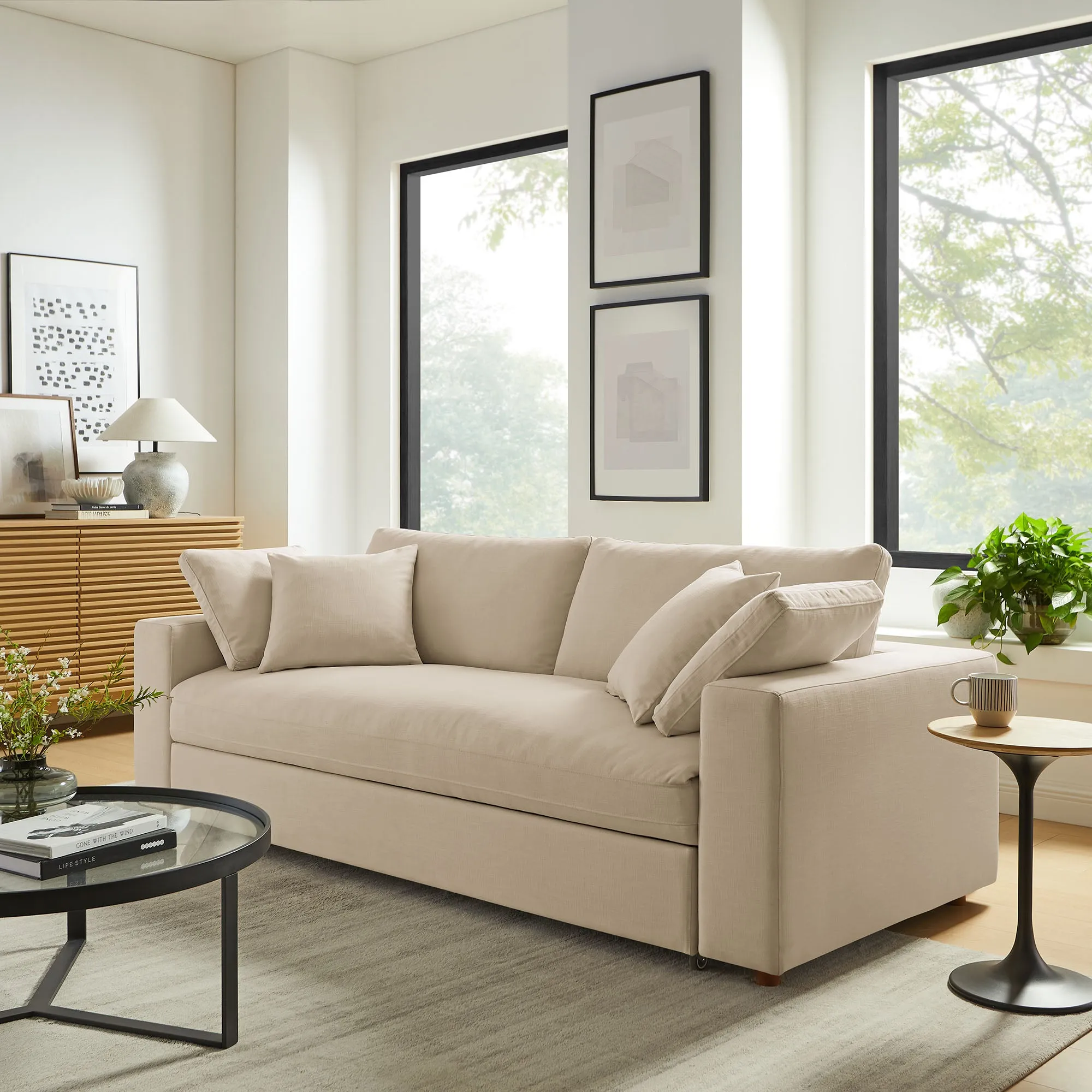 Commix Down Filled Overstuffed Sleeper Sofa by Modway