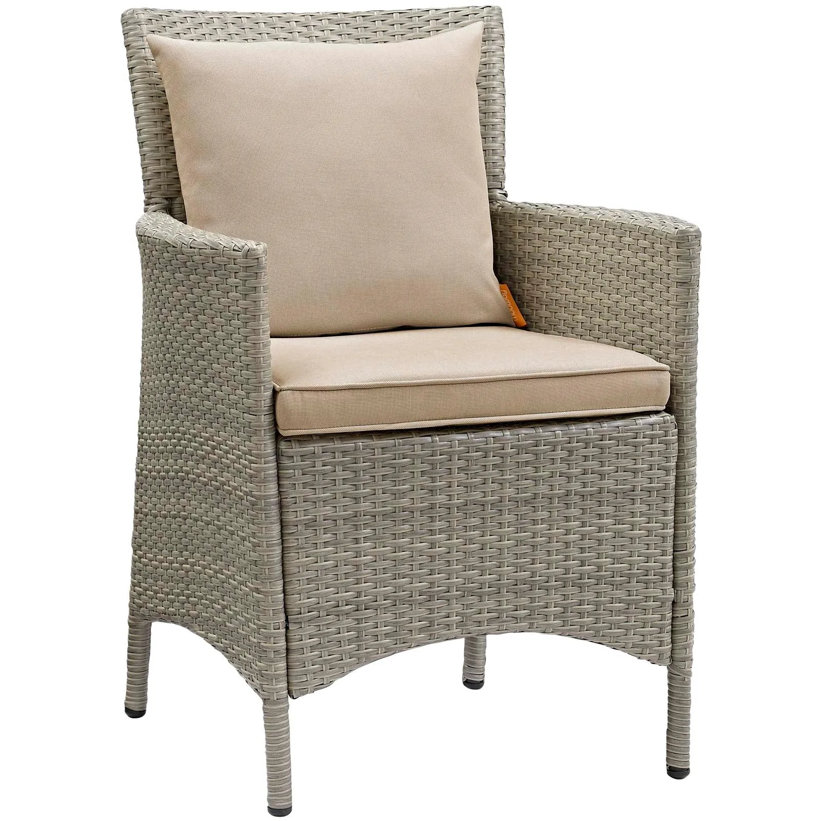 Conduit Outdoor Patio Wicker Rattan Dining Armchair by Modway