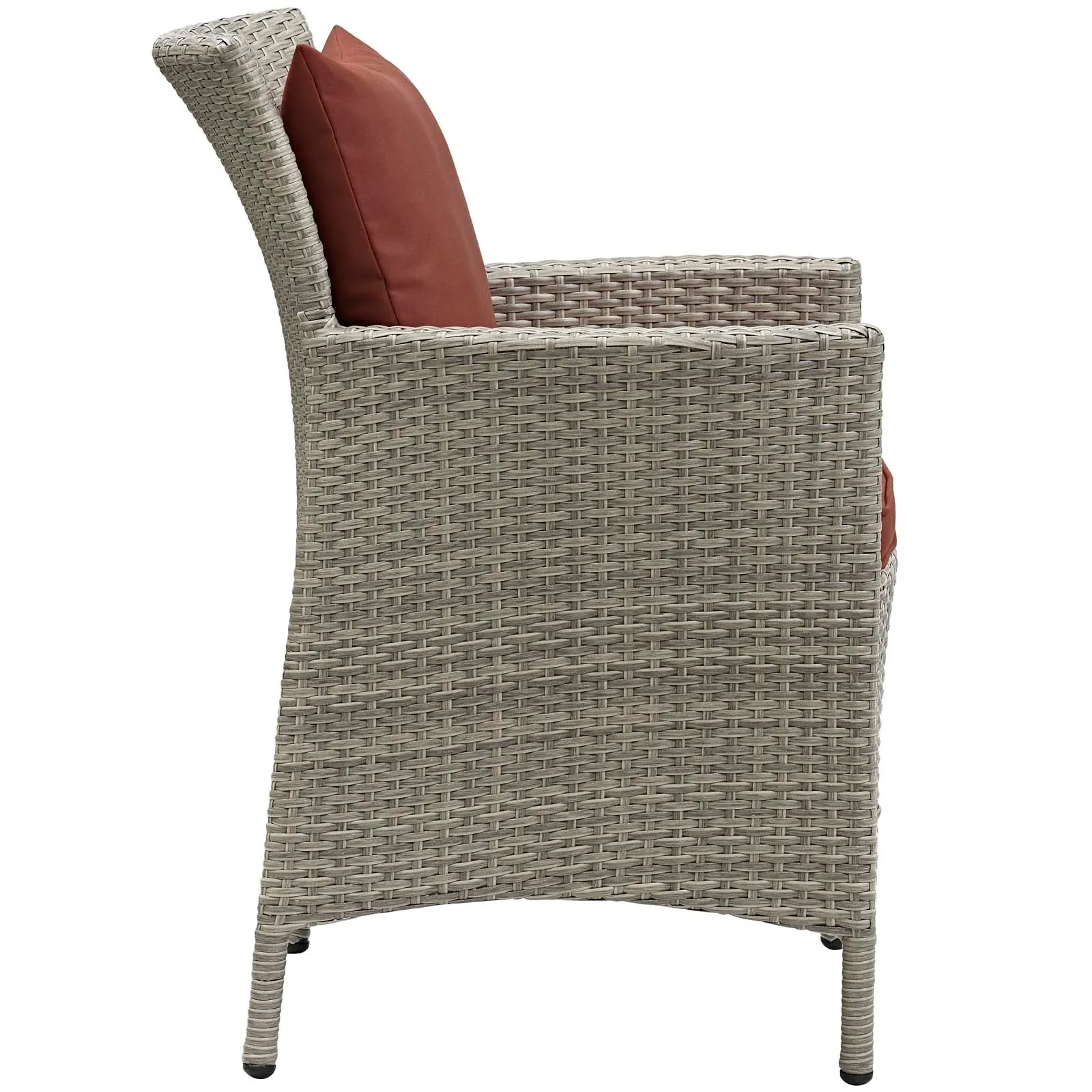 Conduit Outdoor Patio Wicker Rattan Dining Armchair by Modway