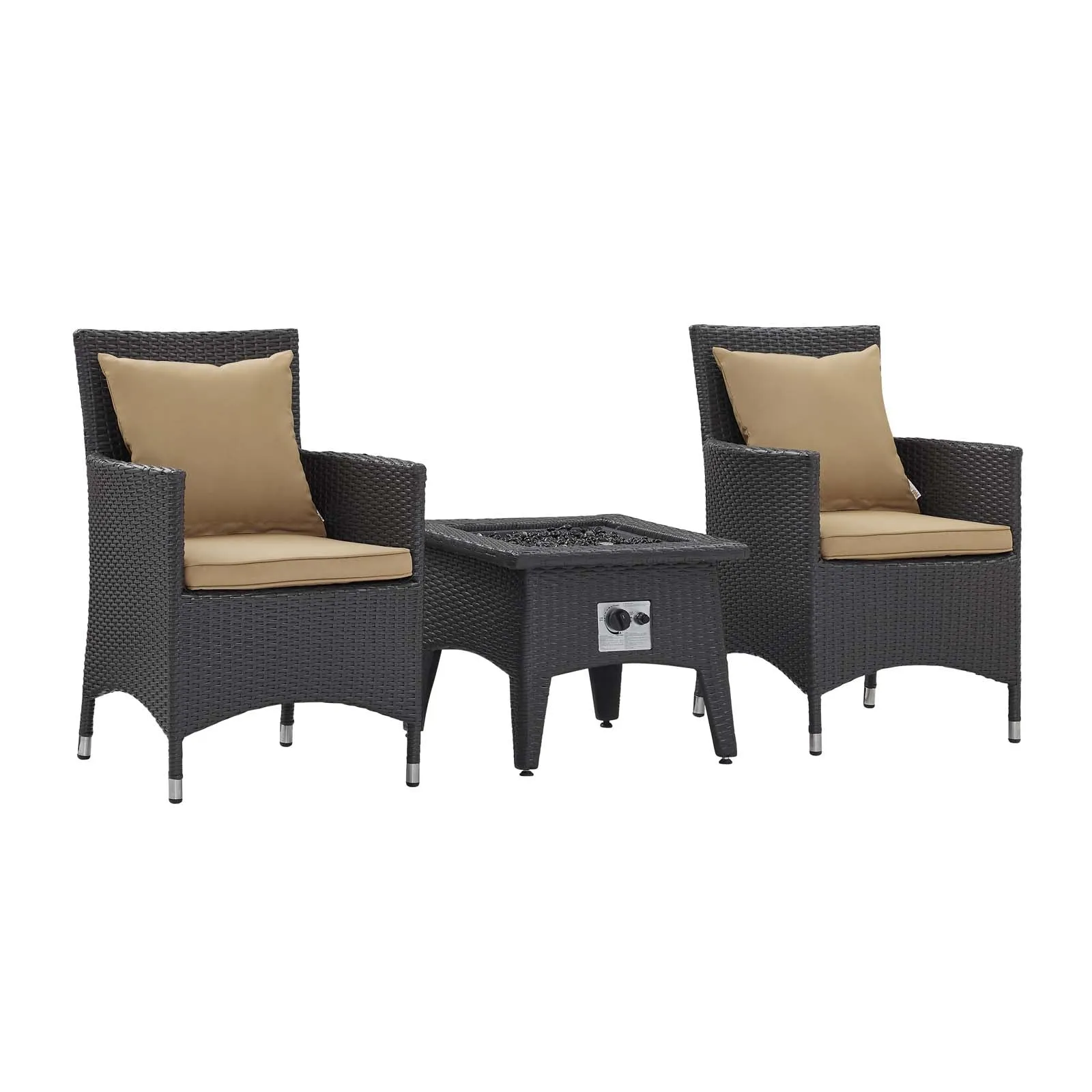 Convene 3 Piece Set Outdoor Patio with Fire Pit by Modway