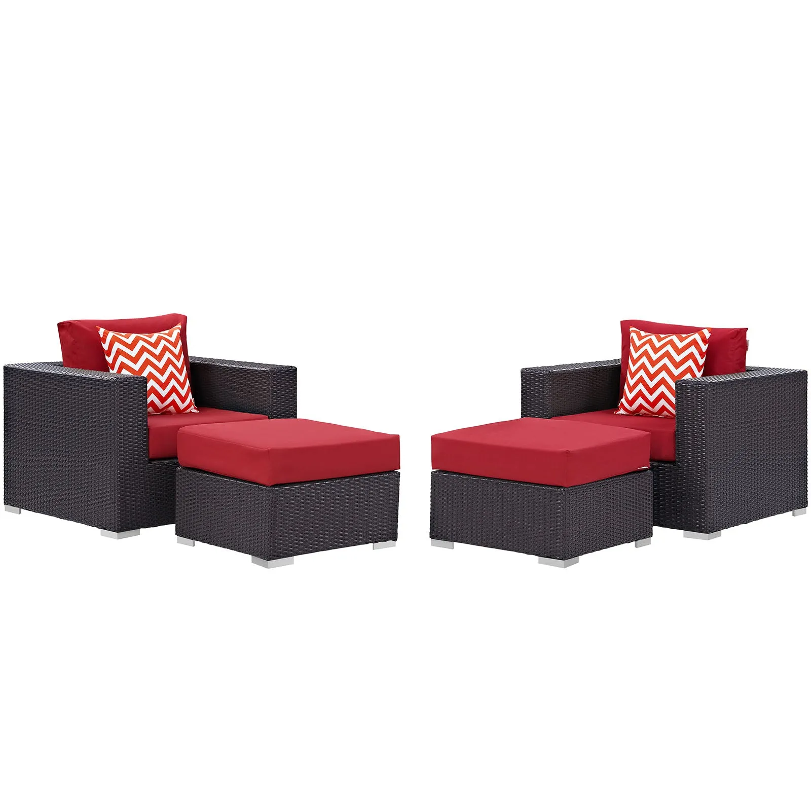 Convene 4 Piece Outdoor Patio Sectional Set by Modway