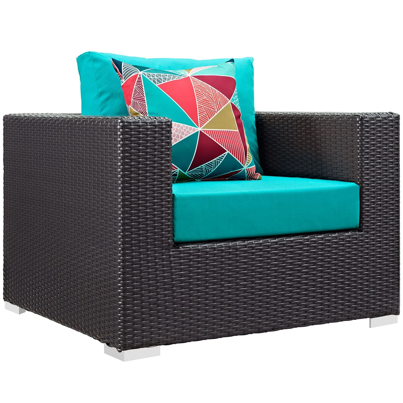 Convene 4 Piece Outdoor Patio Sectional Set by Modway