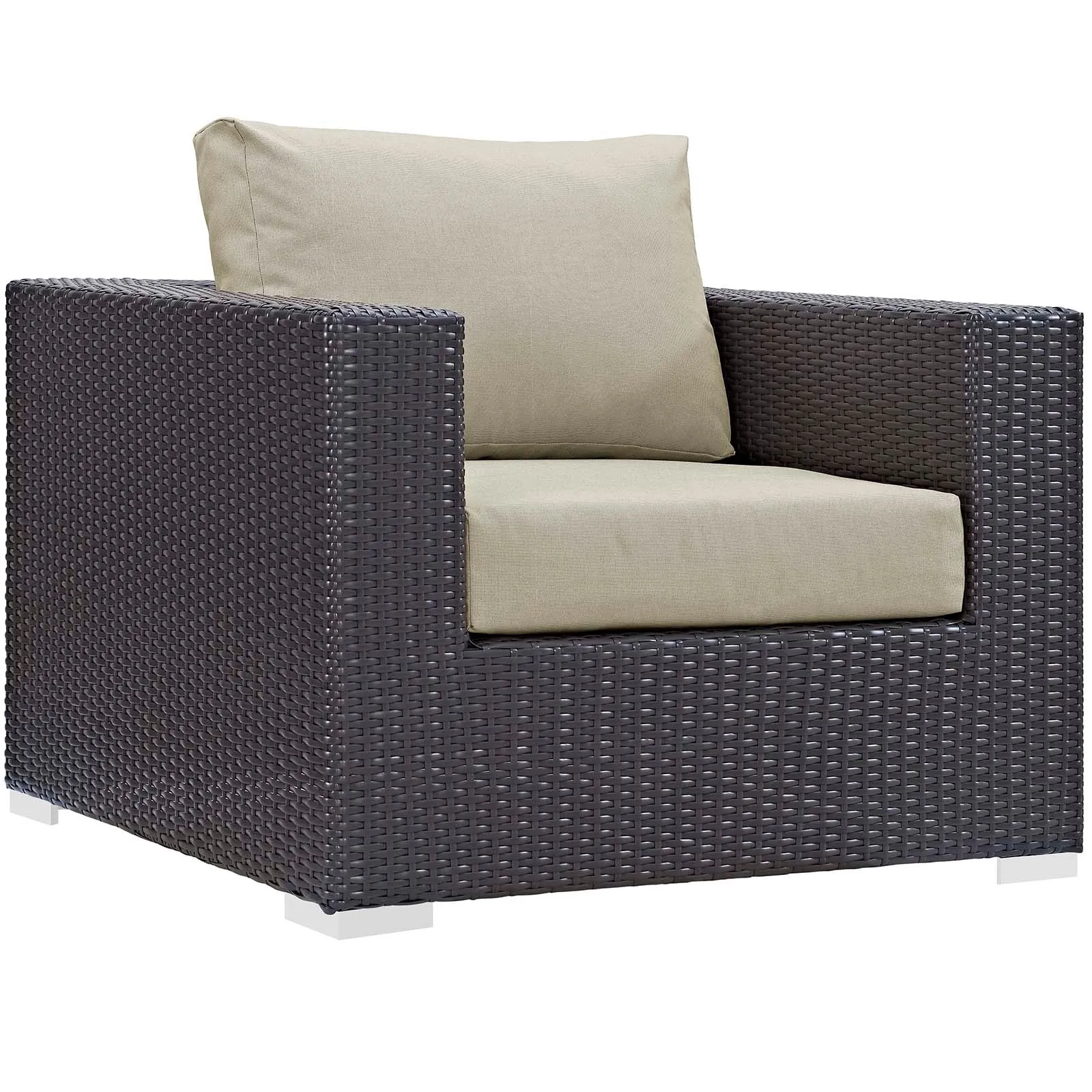 Convene 5 Piece Set Outdoor Patio with Fire Pit by Modway