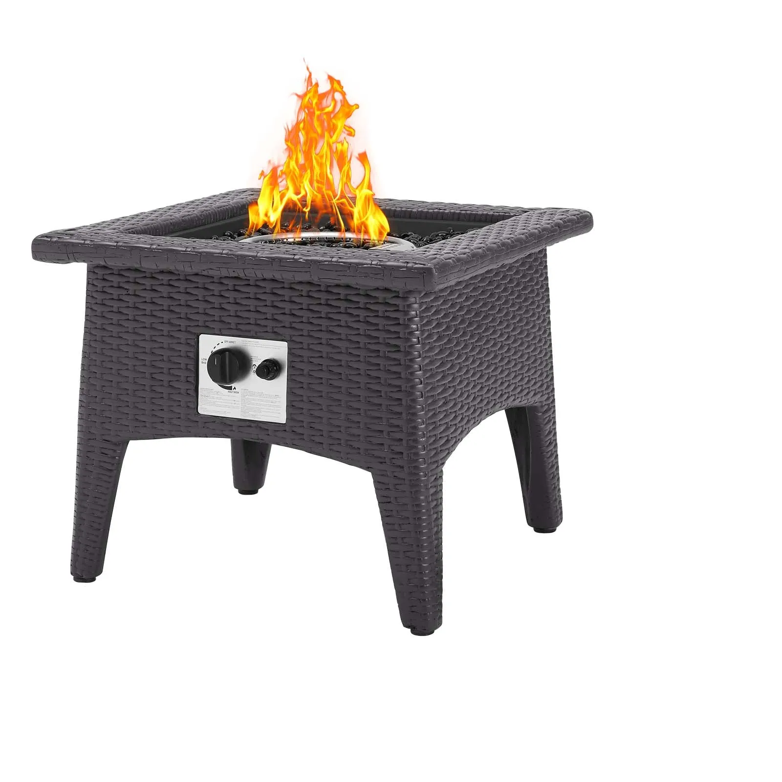 Convene 5 Piece Set Outdoor Patio with Fire Pit by Modway
