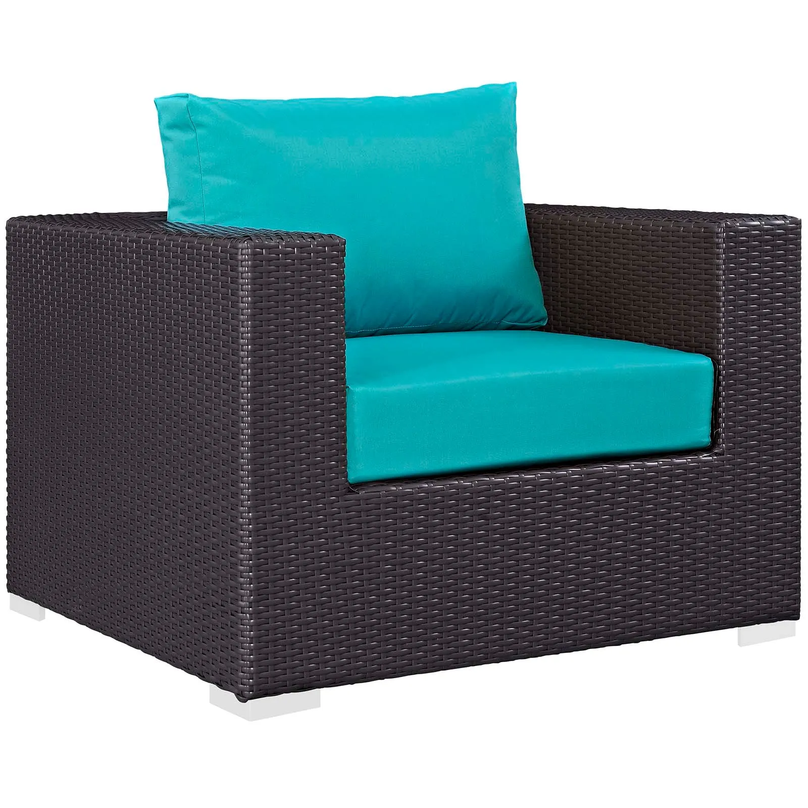 Convene 5 Piece Set Outdoor Patio with Fire Pit by Modway
