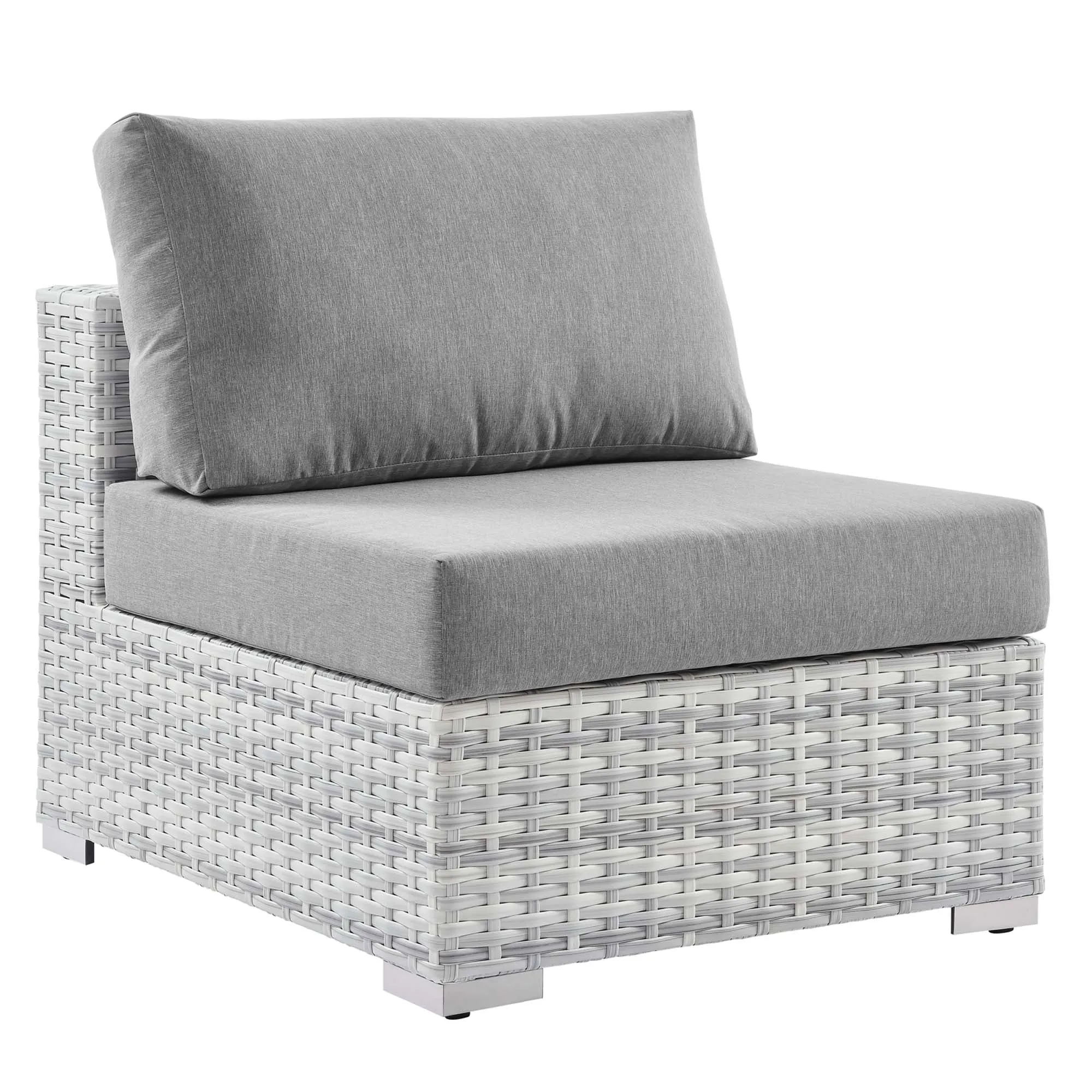 Convene Outdoor Patio Armless Chair by Modway