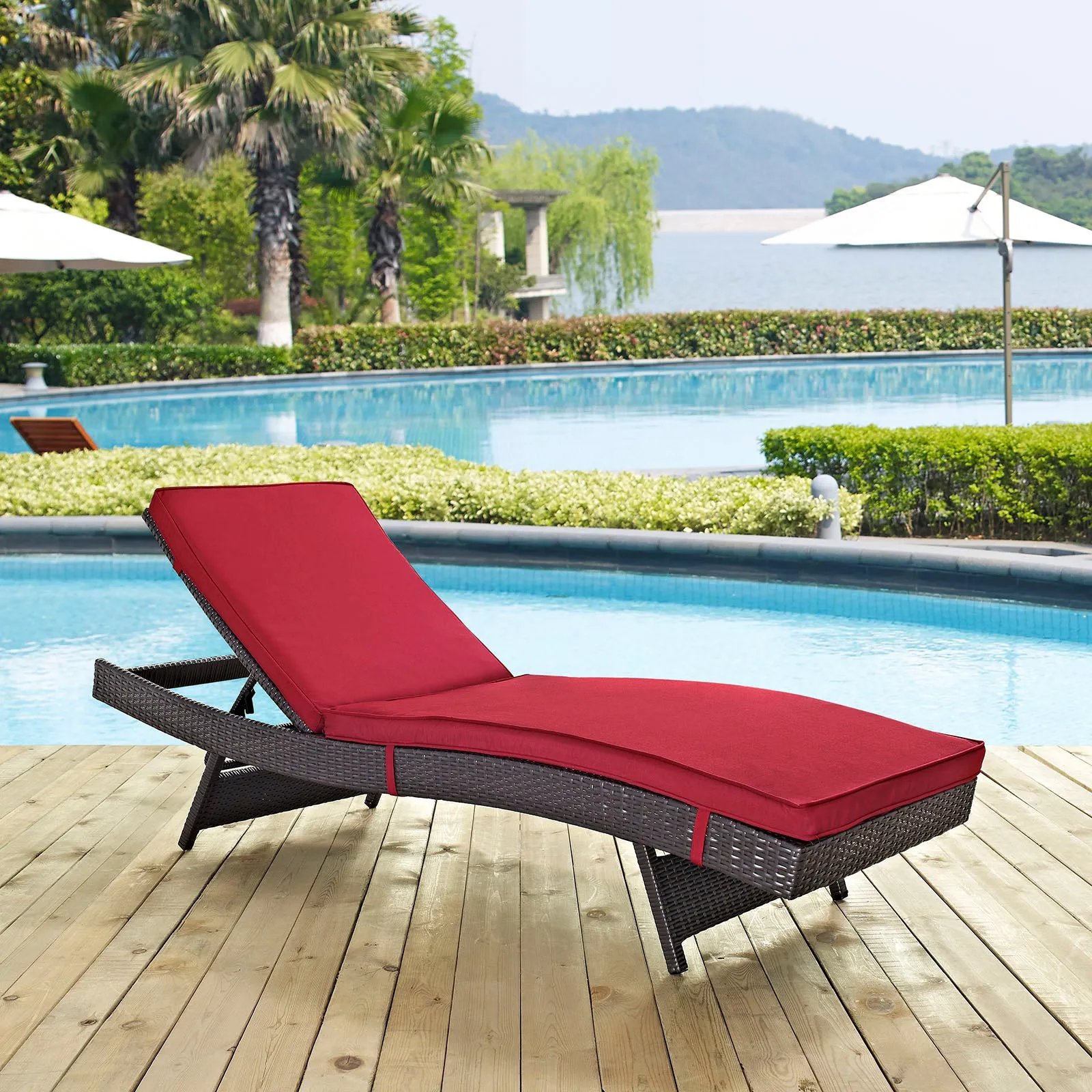 Convene Outdoor Patio Chaise by Modway