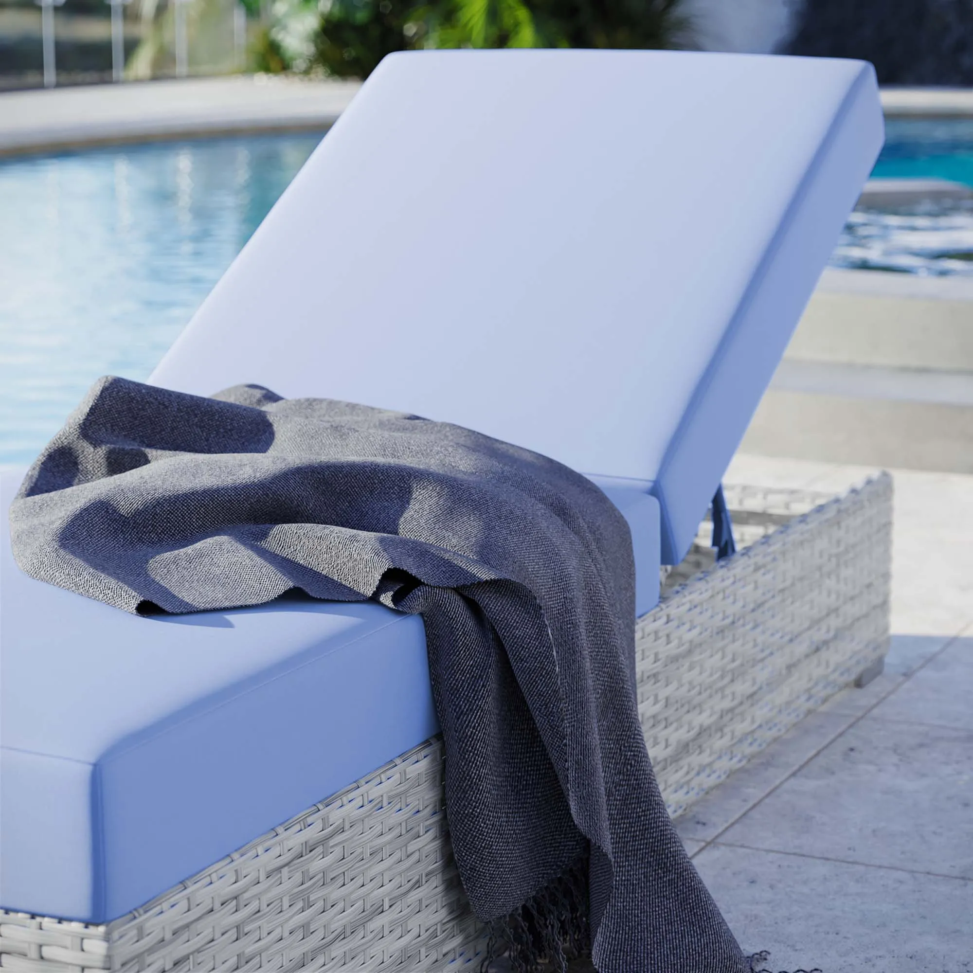 Convene Outdoor Patio Chaise by Modway