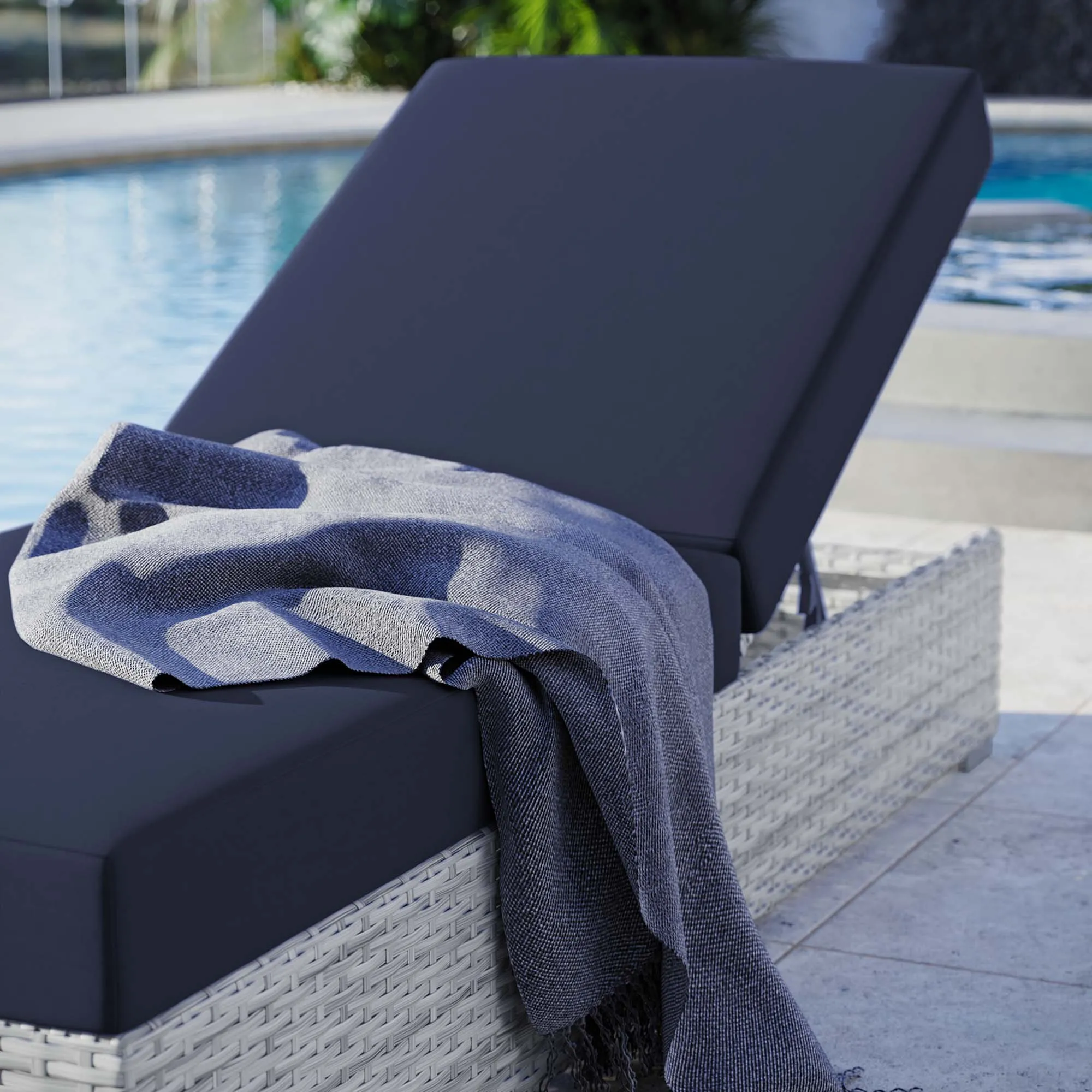 Convene Outdoor Patio Chaise by Modway