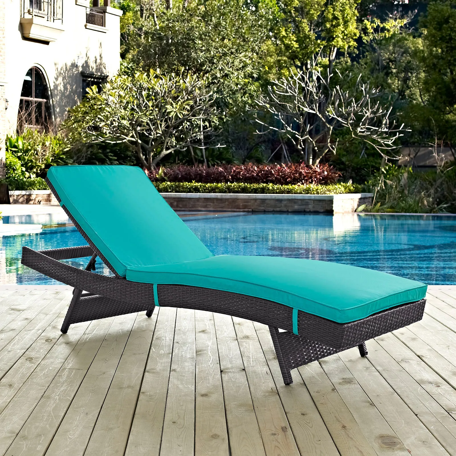 Convene Outdoor Patio Chaise by Modway
