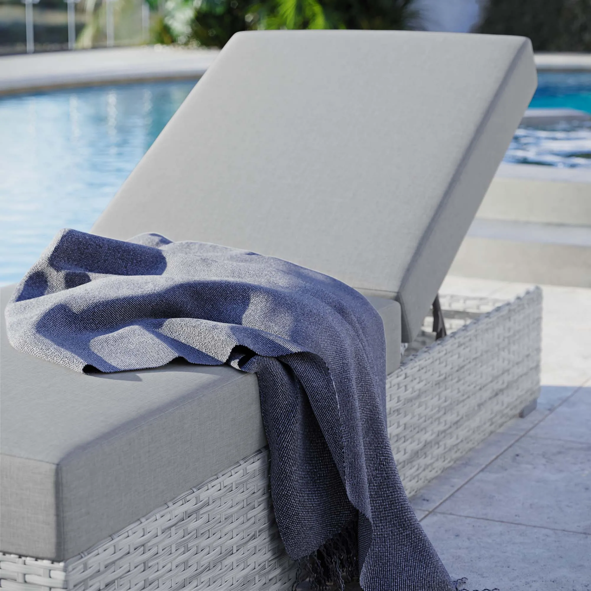 Convene Outdoor Patio Chaise by Modway