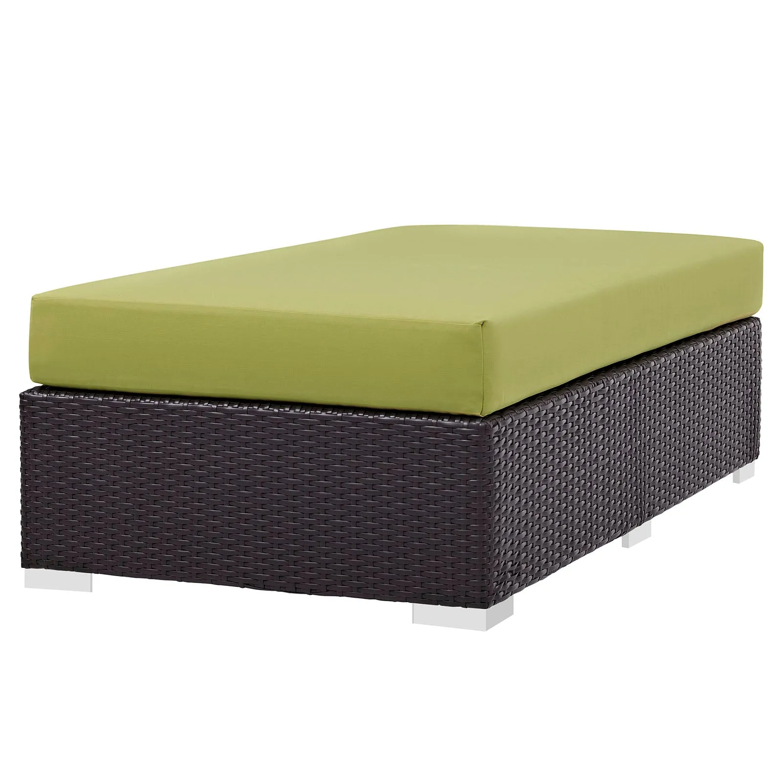 Convene Outdoor Patio Fabric Rectangle Ottoman by Modway