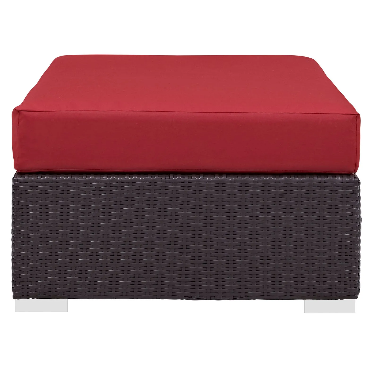 Convene Outdoor Patio Fabric Rectangle Ottoman by Modway