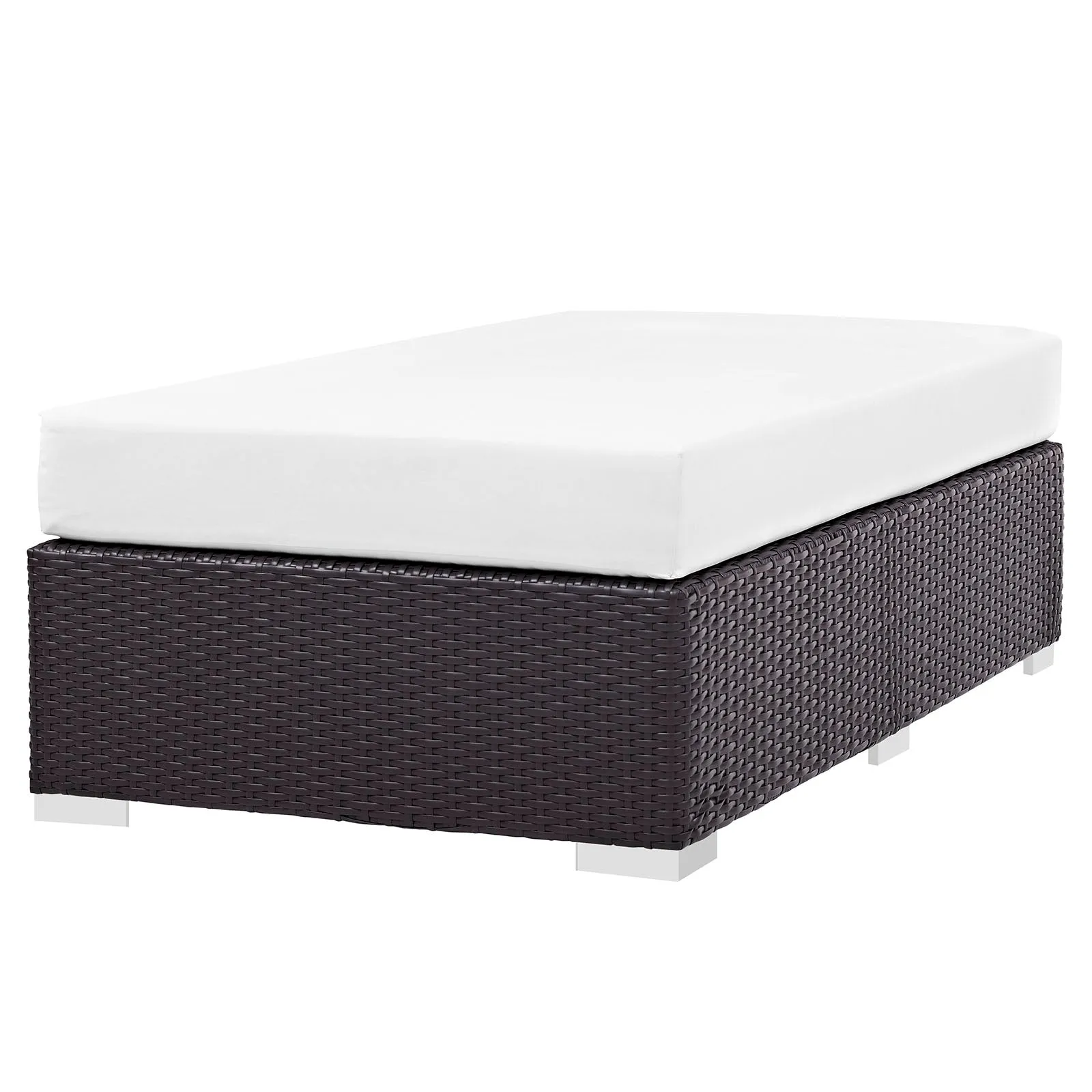 Convene Outdoor Patio Fabric Rectangle Ottoman by Modway