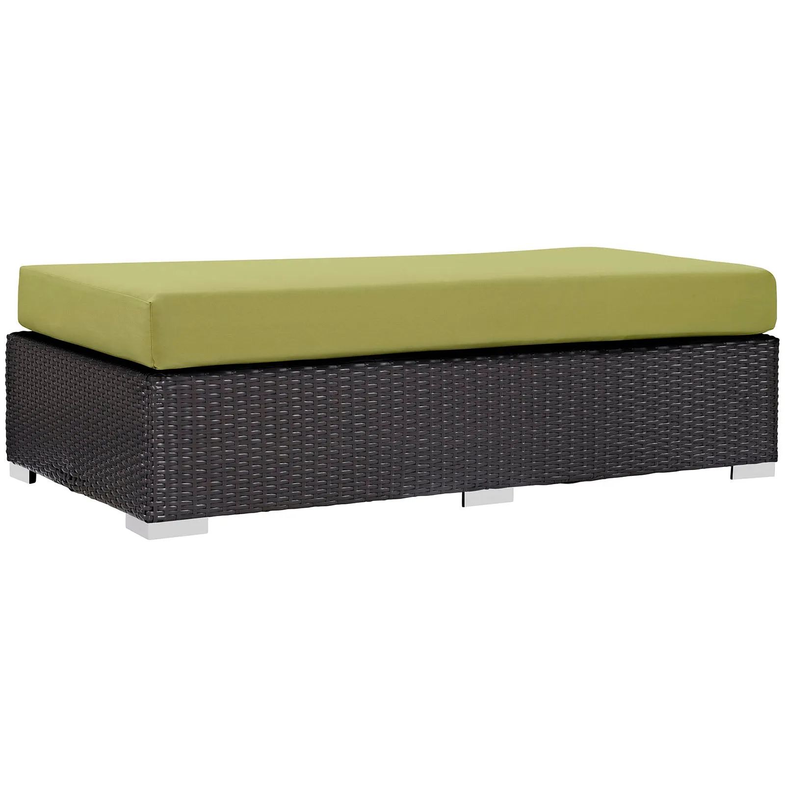 Convene Outdoor Patio Fabric Rectangle Ottoman by Modway