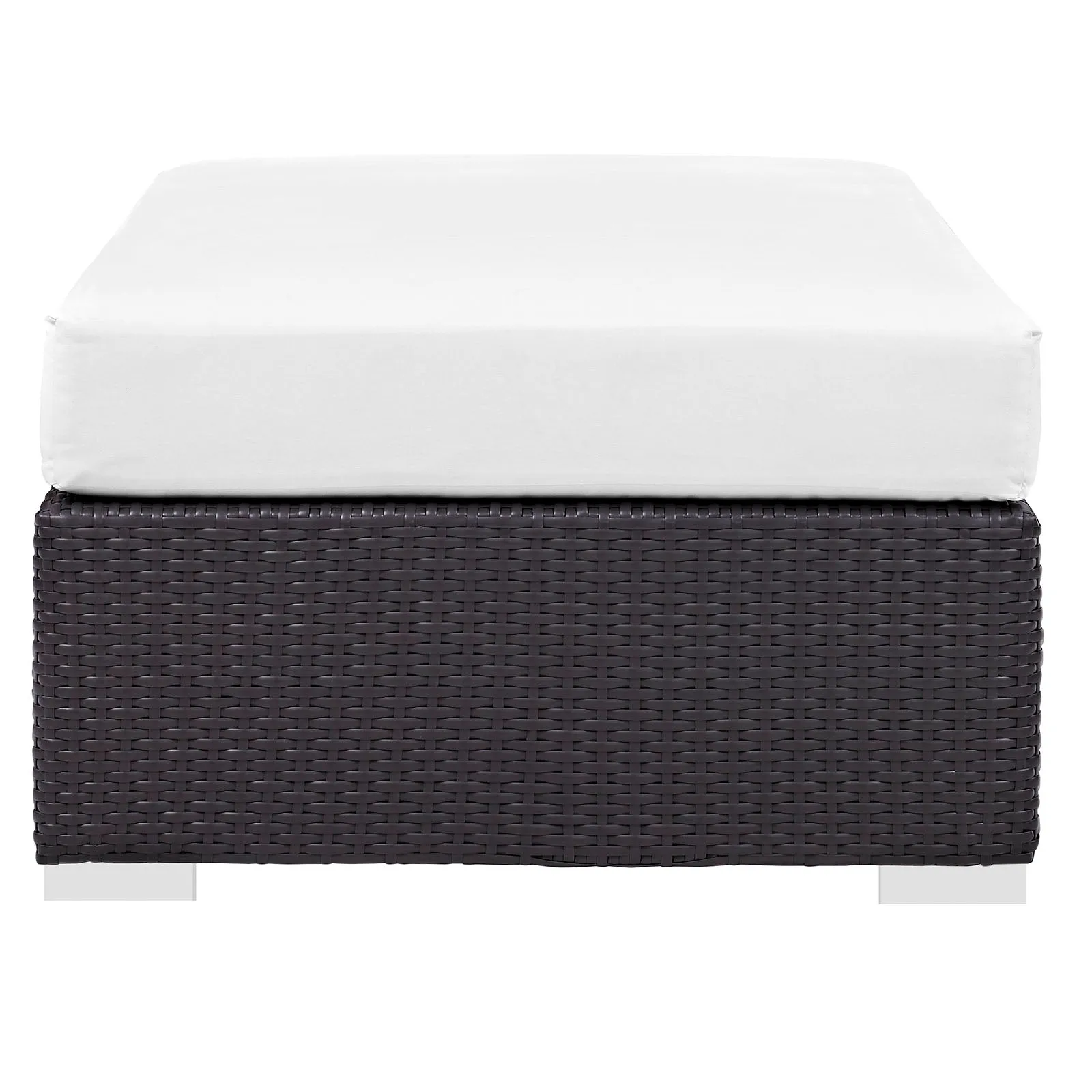 Convene Outdoor Patio Fabric Rectangle Ottoman by Modway