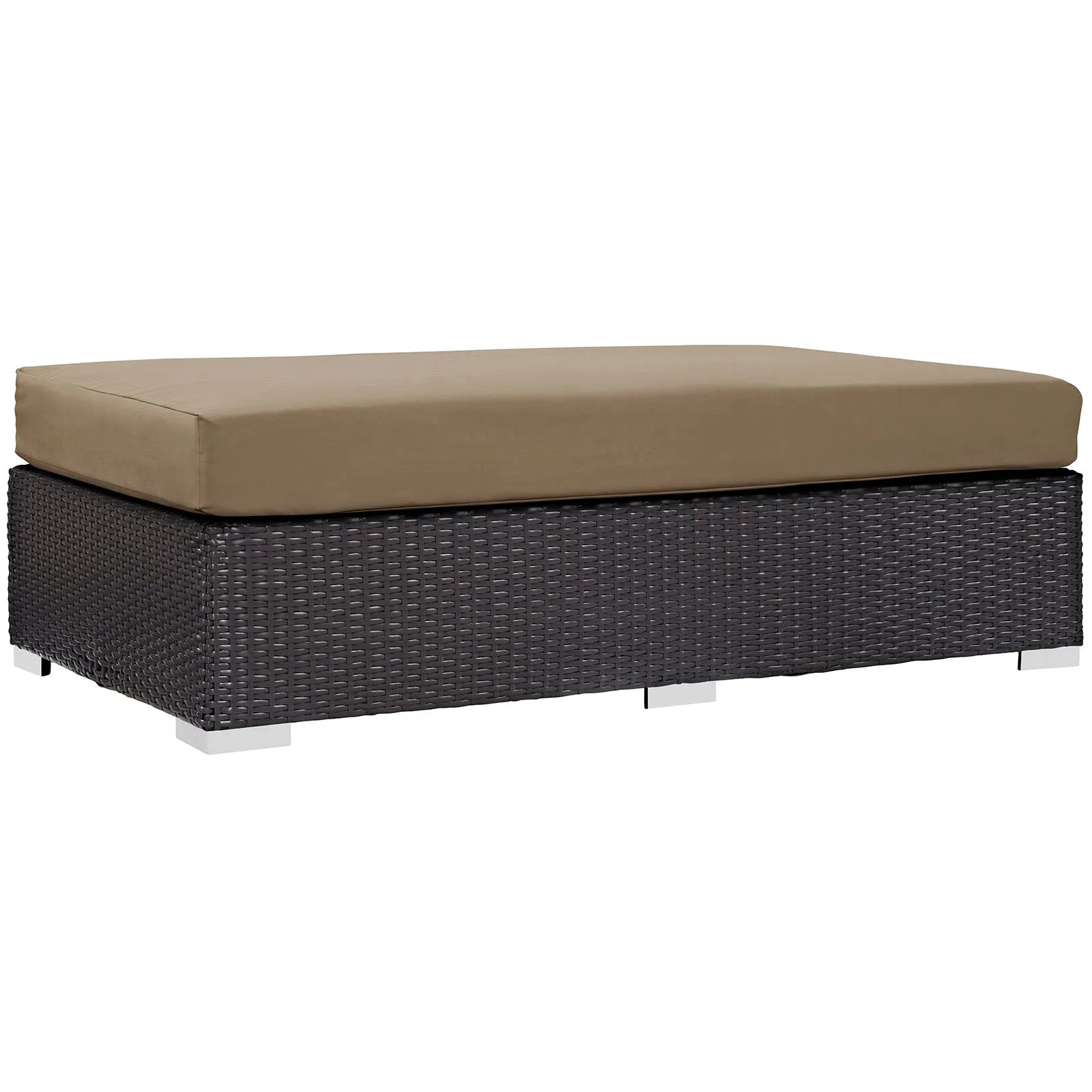 Convene Outdoor Patio Fabric Rectangle Ottoman by Modway