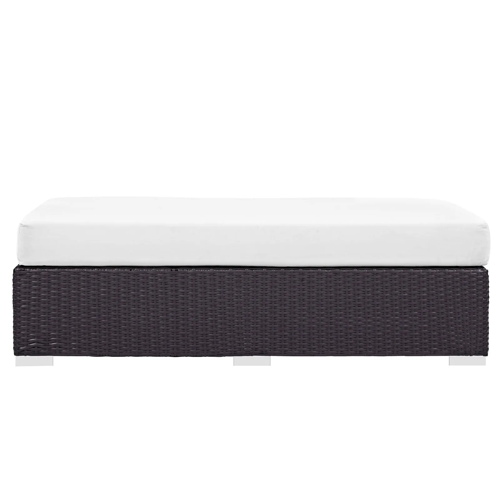 Convene Outdoor Patio Fabric Rectangle Ottoman by Modway
