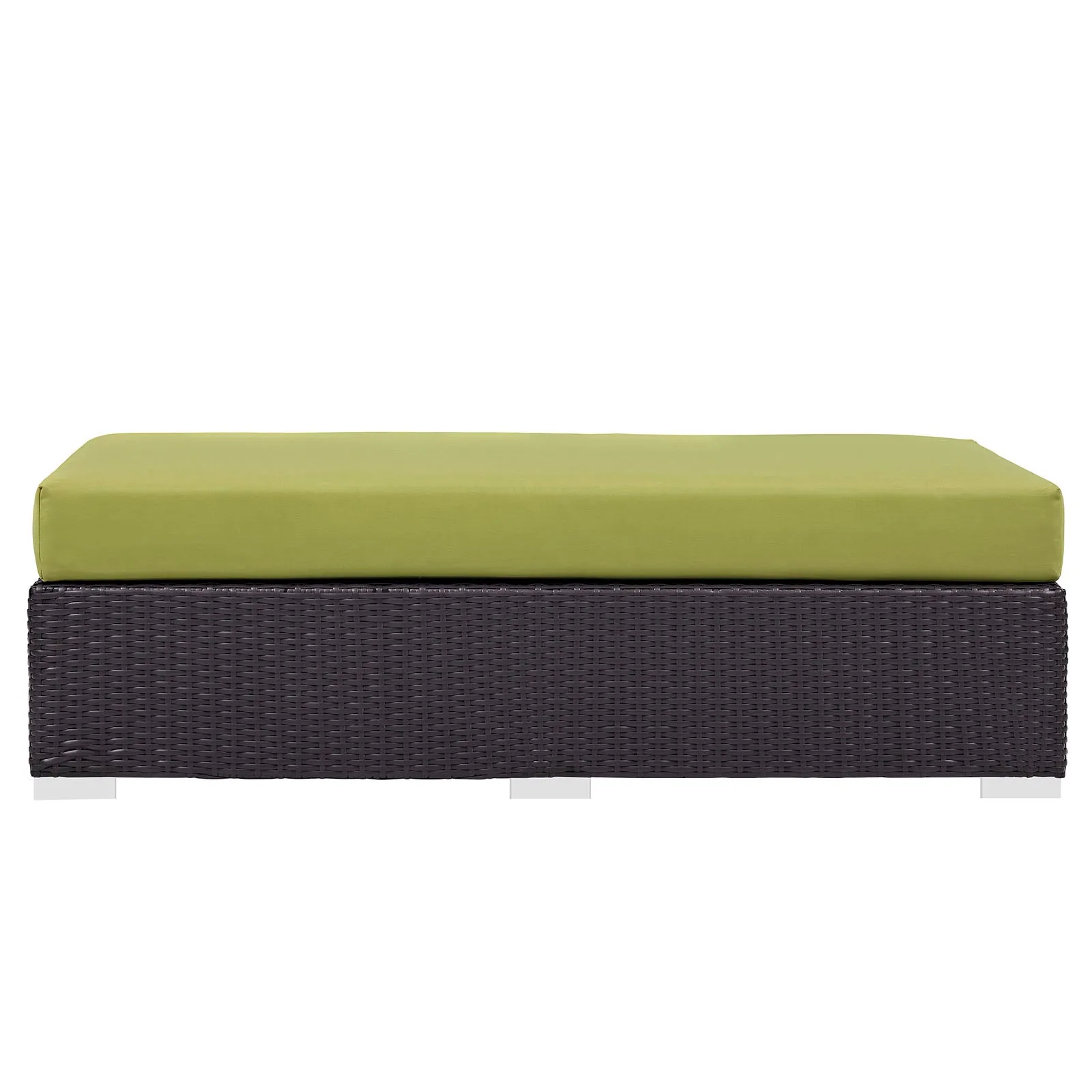Convene Outdoor Patio Fabric Rectangle Ottoman by Modway
