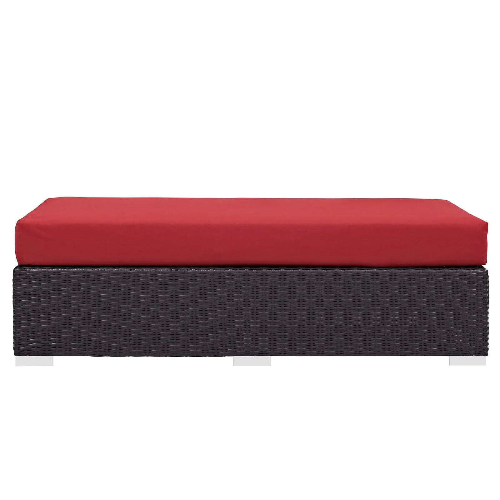 Convene Outdoor Patio Fabric Rectangle Ottoman by Modway
