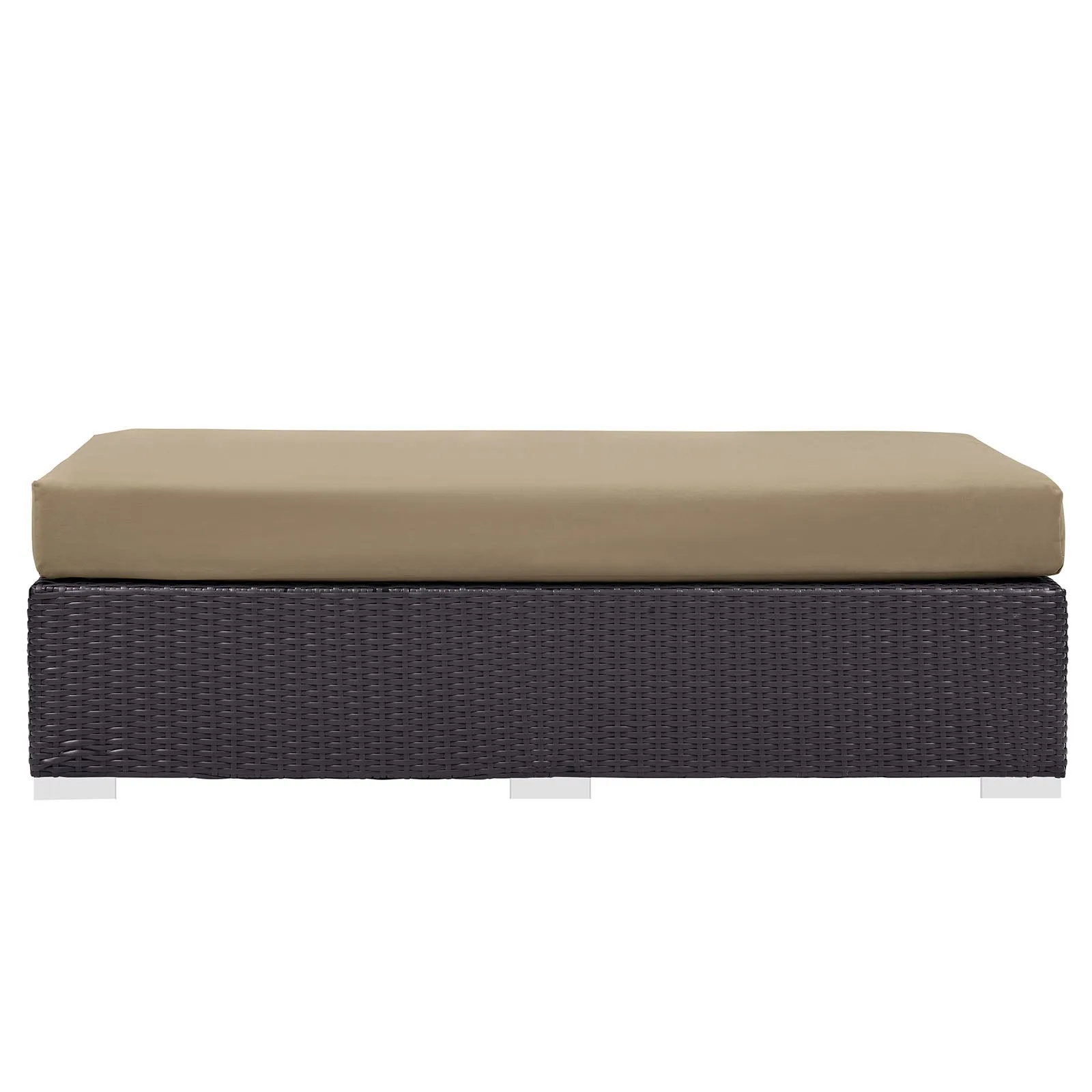 Convene Outdoor Patio Fabric Rectangle Ottoman by Modway