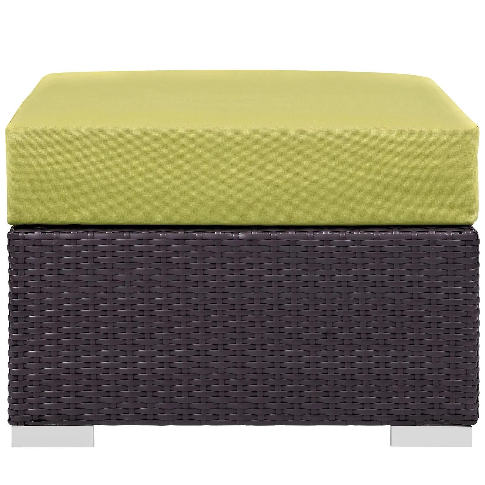 Convene Outdoor Patio Fabric Square Ottoman by Modway