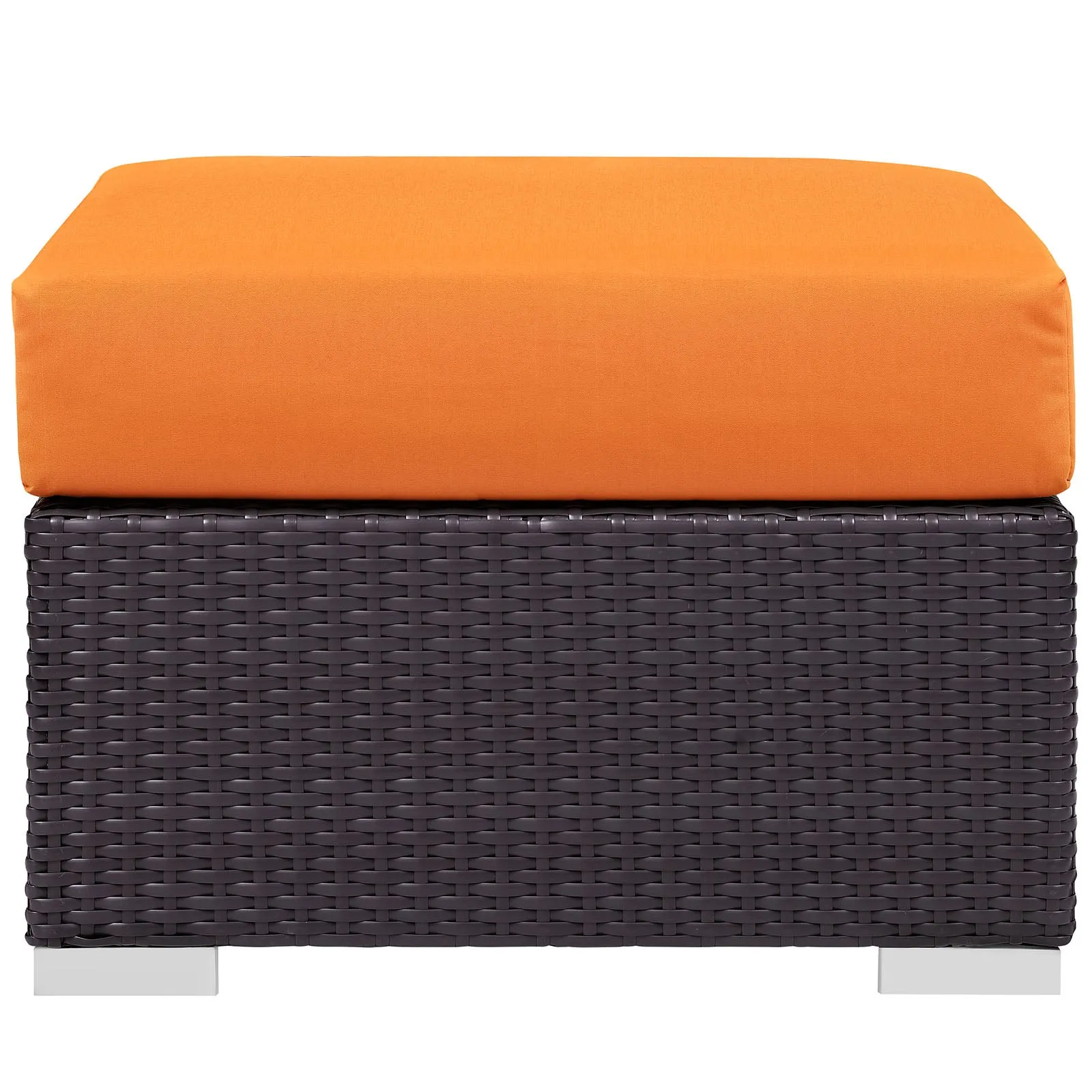 Convene Outdoor Patio Fabric Square Ottoman by Modway