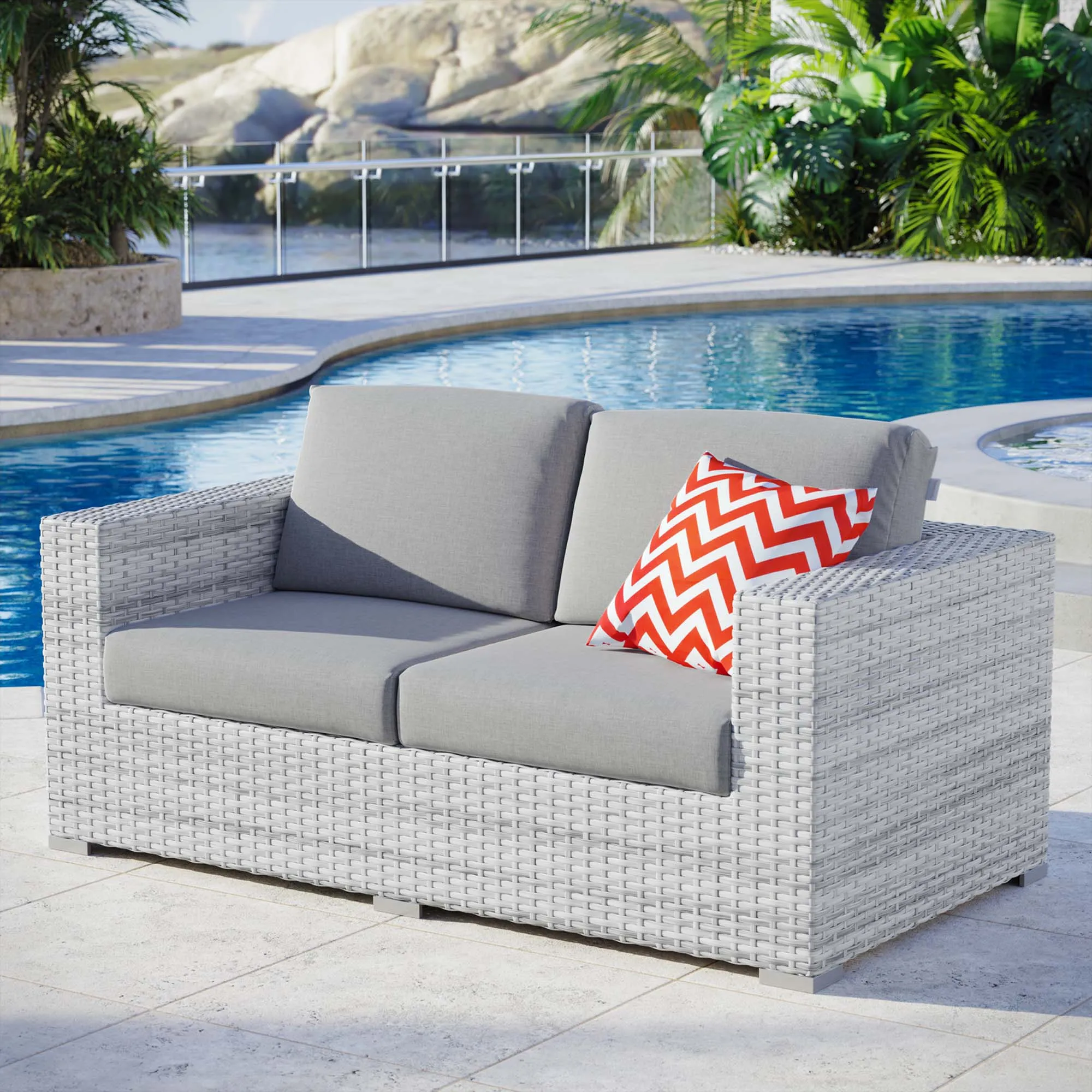 Convene Outdoor Patio Loveseat by Modway