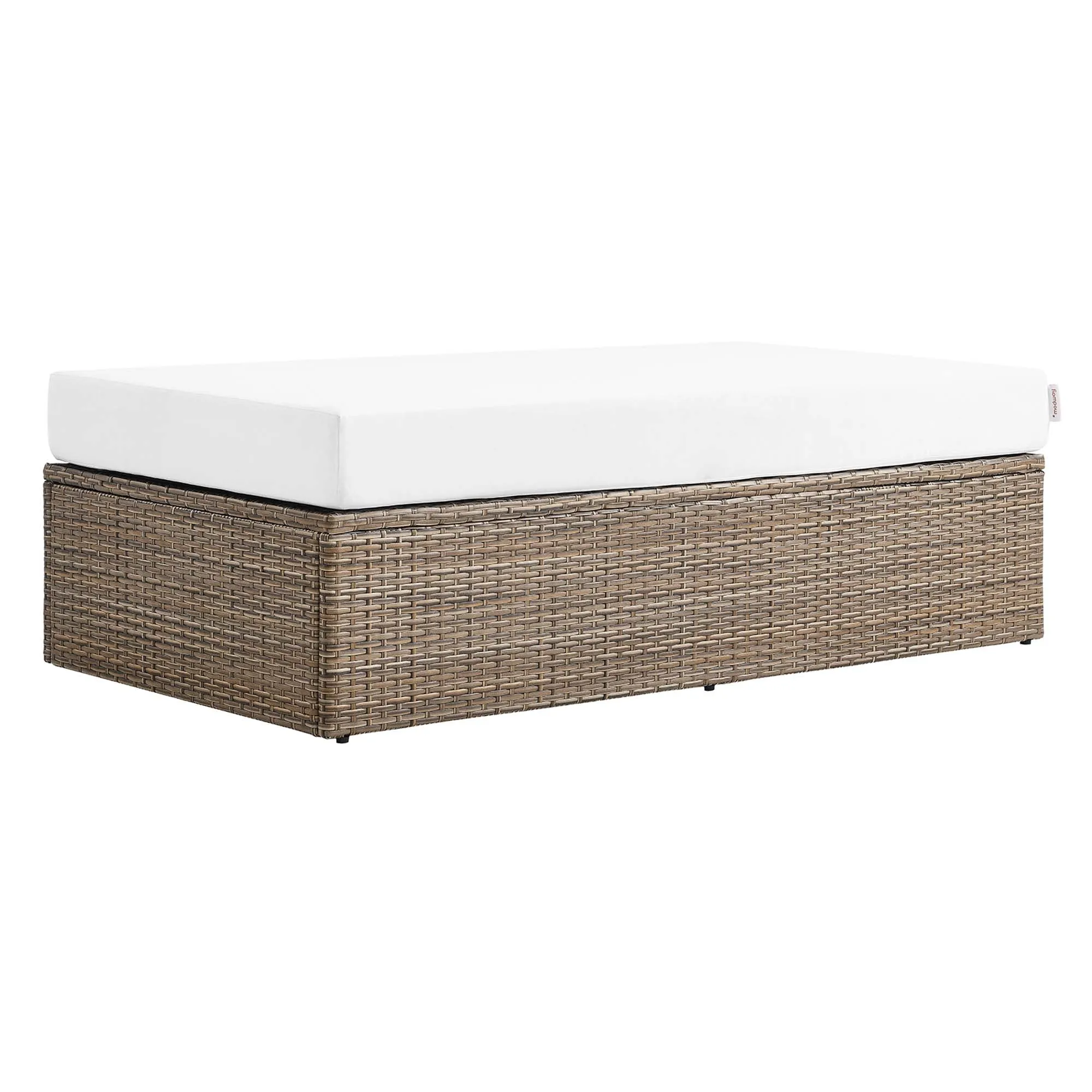 Convene Outdoor Patio Outdoor Patio Rectangle Ottoman by Modway