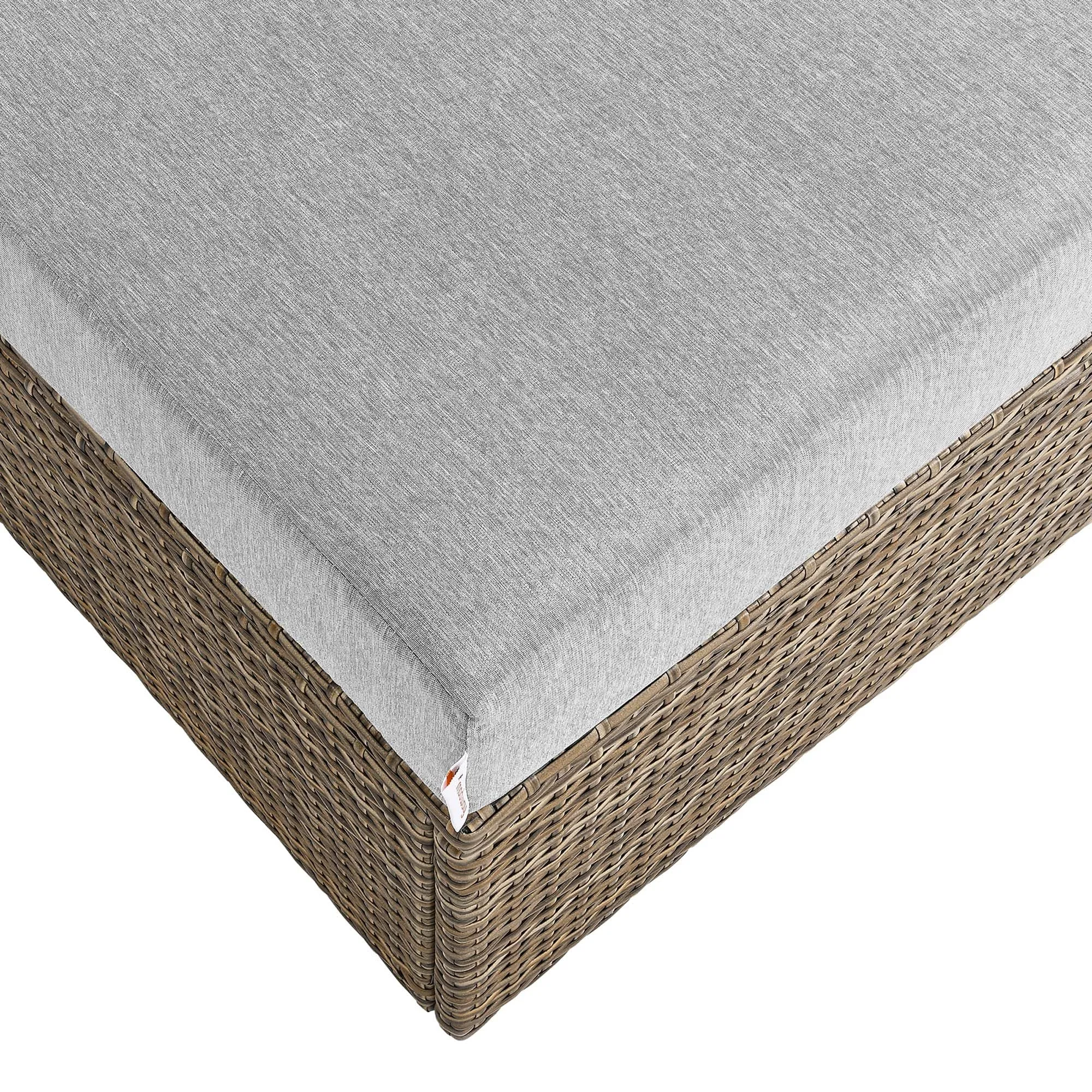 Convene Outdoor Patio Outdoor Patio Rectangle Ottoman by Modway