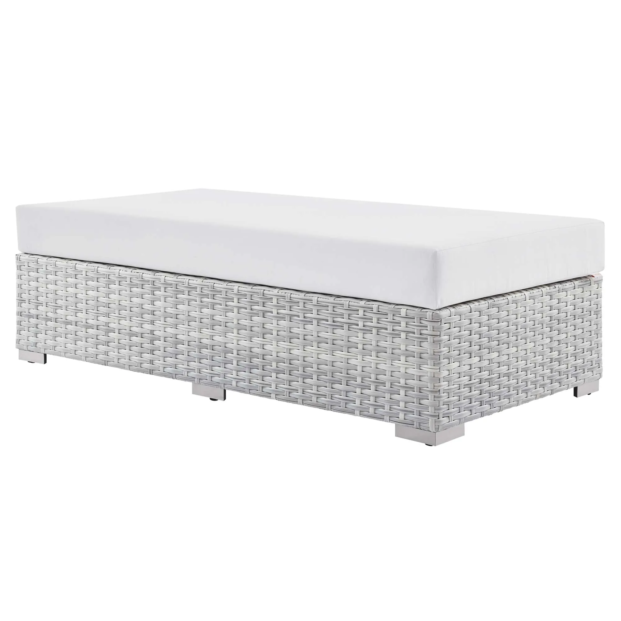Convene Outdoor Patio Rectangular Ottoman by Modway