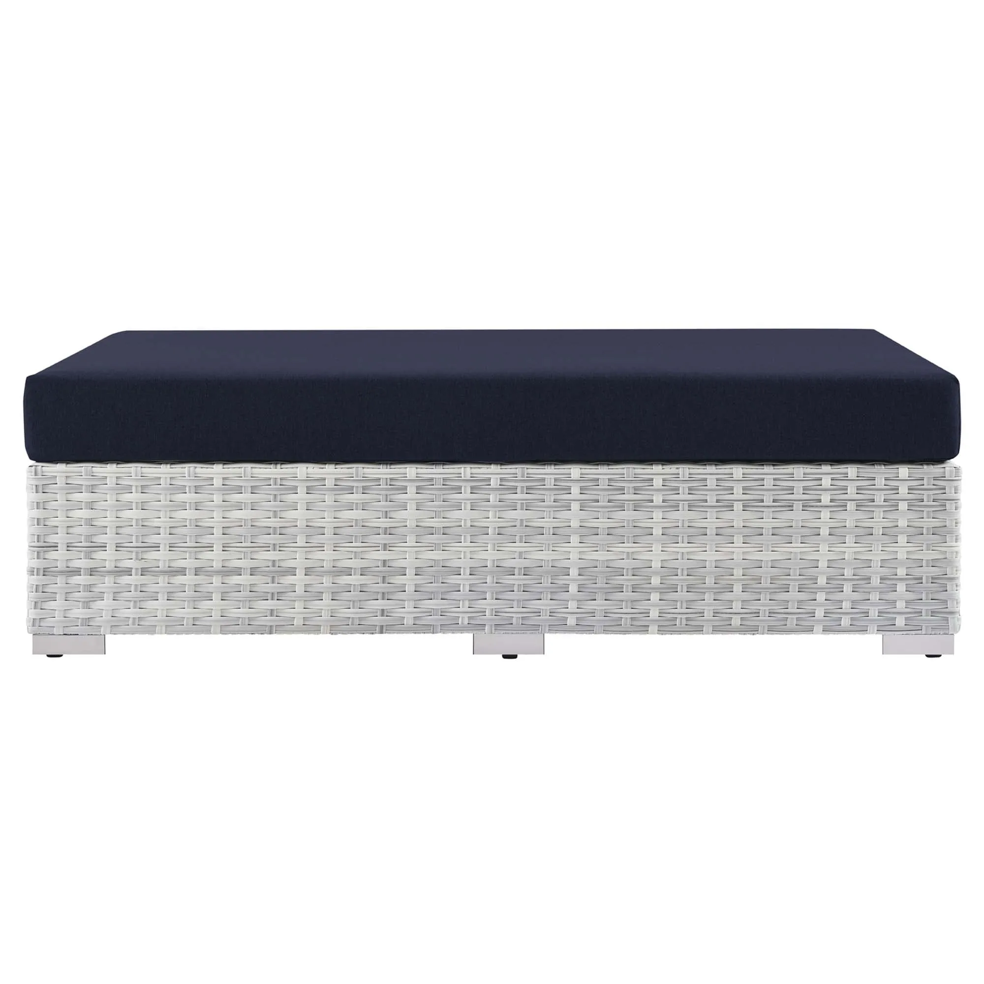 Convene Outdoor Patio Rectangular Ottoman by Modway