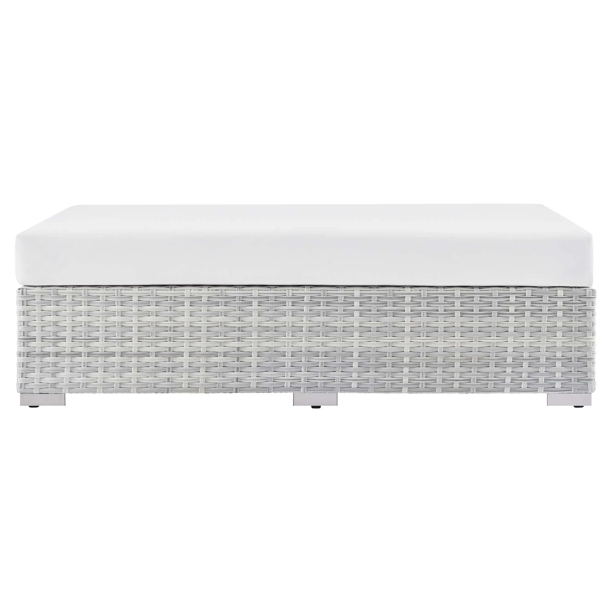 Convene Outdoor Patio Rectangular Ottoman by Modway