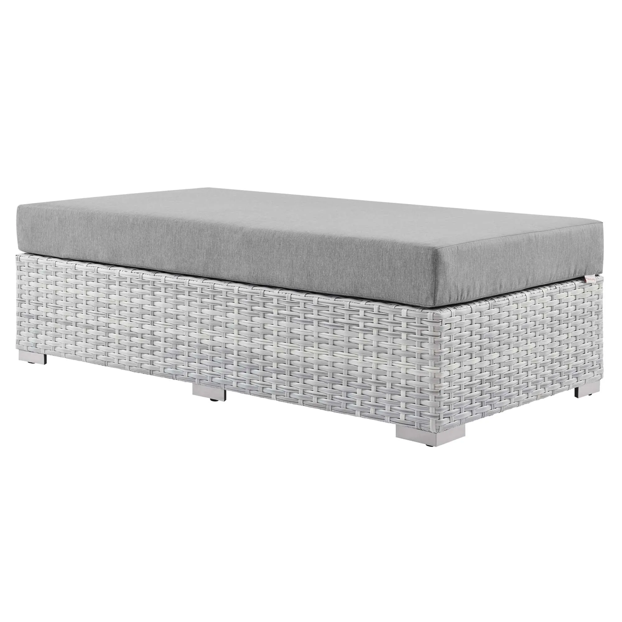 Convene Outdoor Patio Rectangular Ottoman by Modway