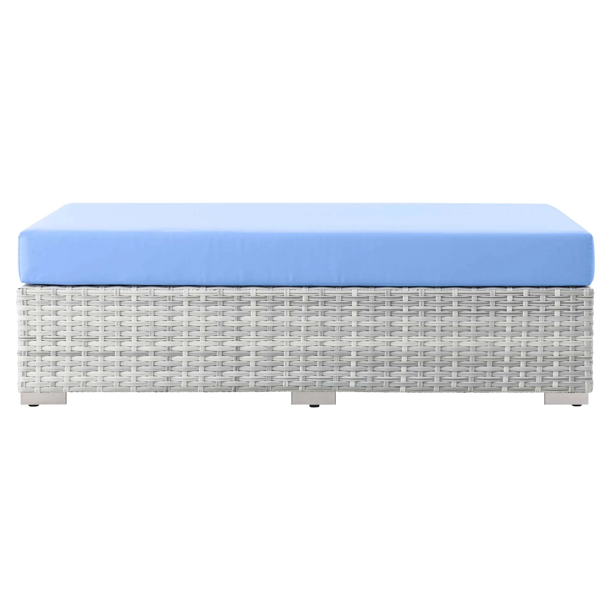 Convene Outdoor Patio Rectangular Ottoman by Modway