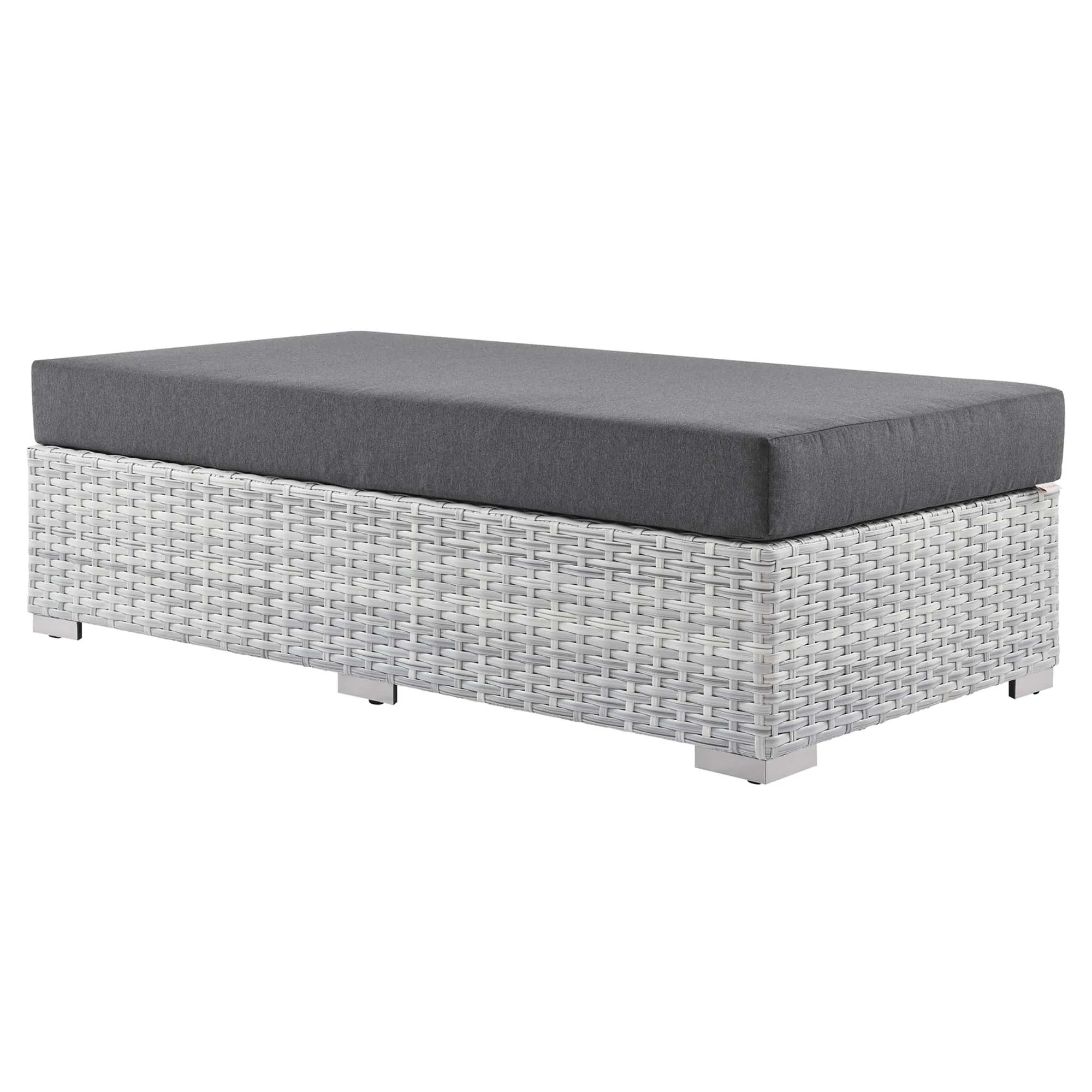 Convene Outdoor Patio Rectangular Ottoman by Modway
