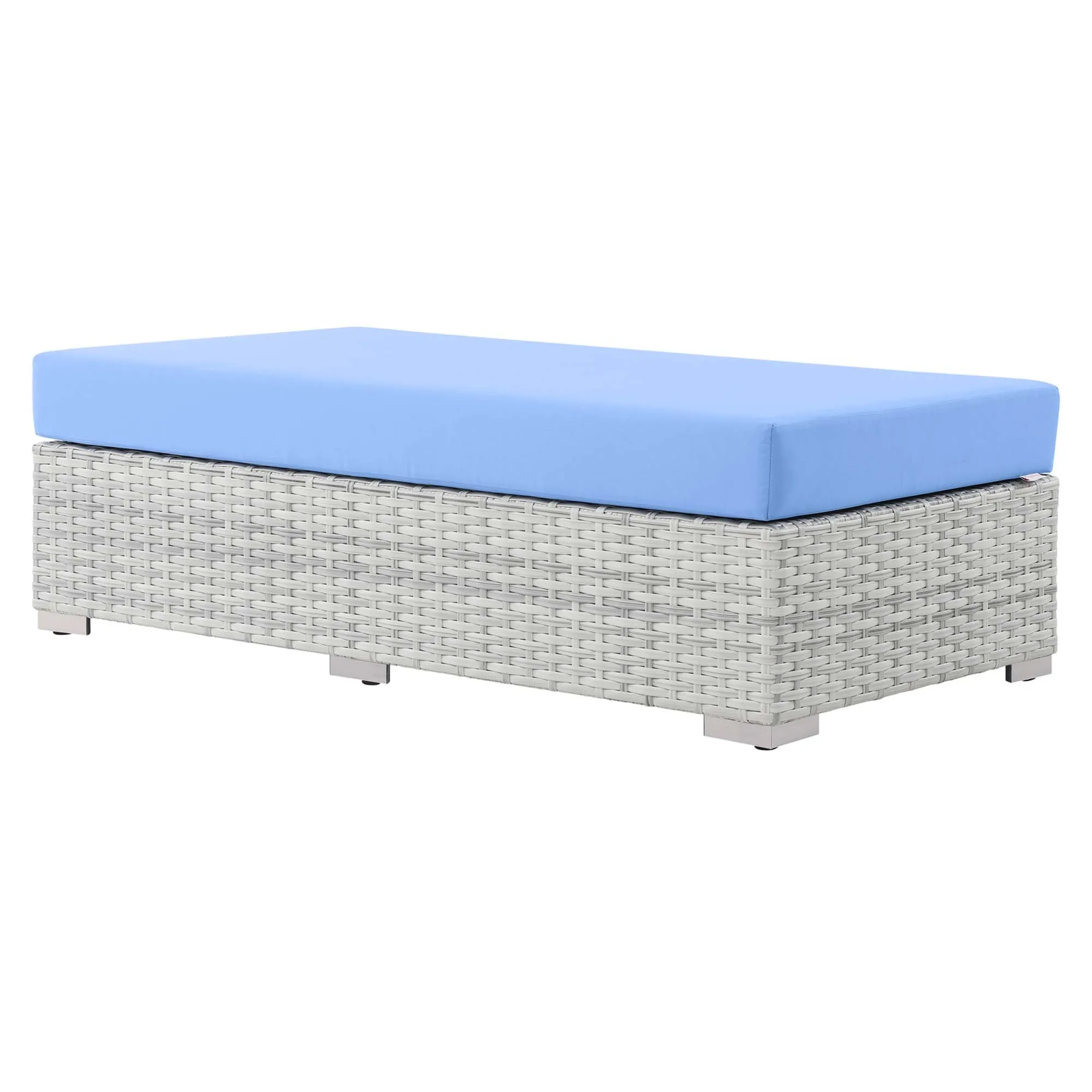 Convene Outdoor Patio Rectangular Ottoman by Modway